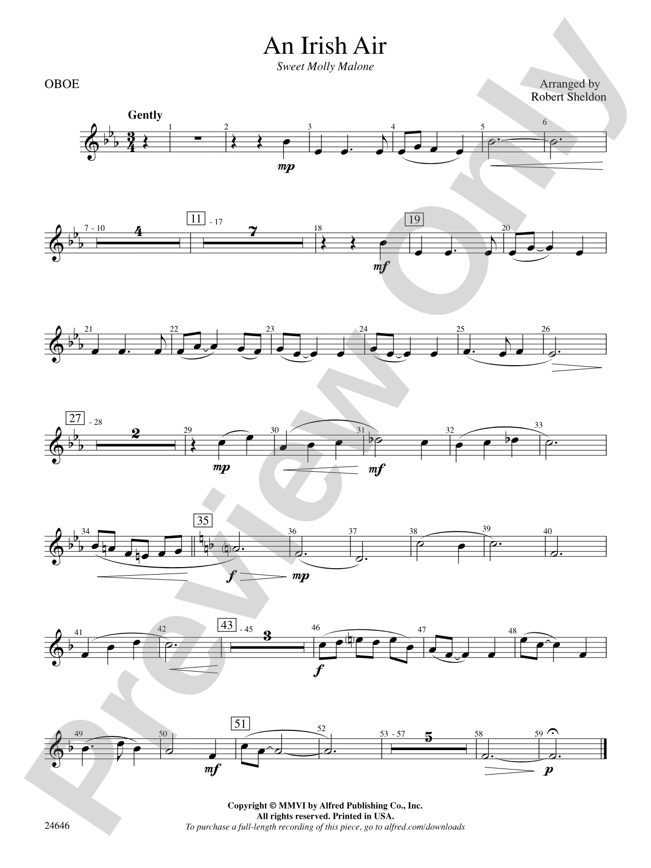 An Irish Air: Oboe