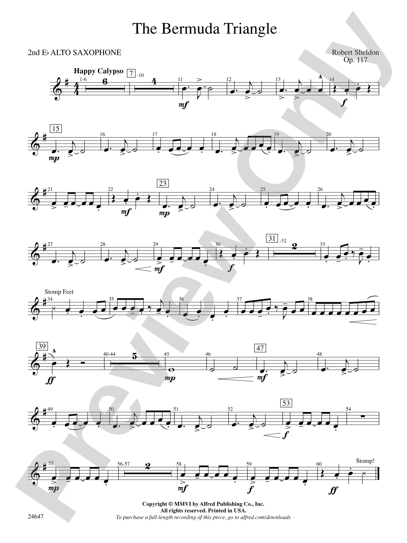 The Bermuda Triangle: 2nd E-flat Alto Saxophone