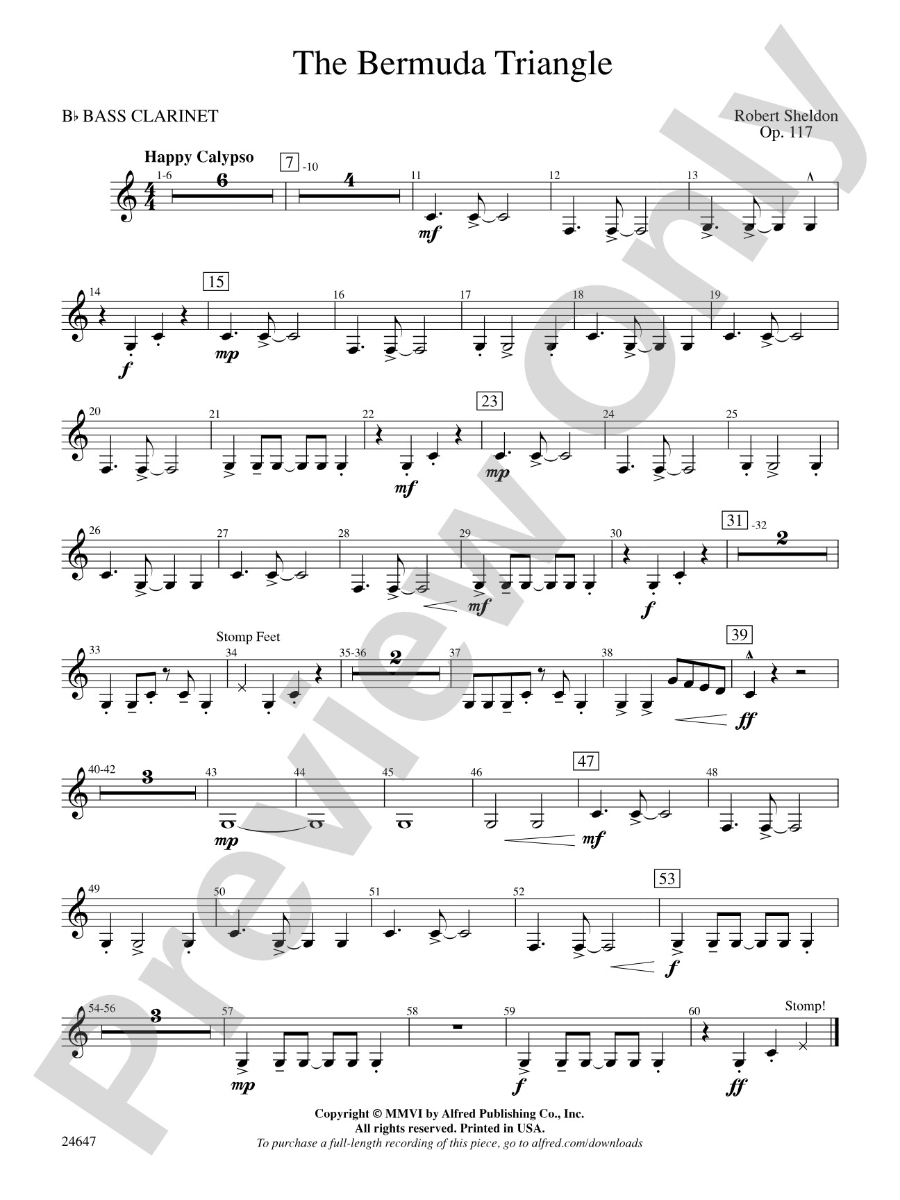 The Bermuda Triangle: B-flat Bass Clarinet
