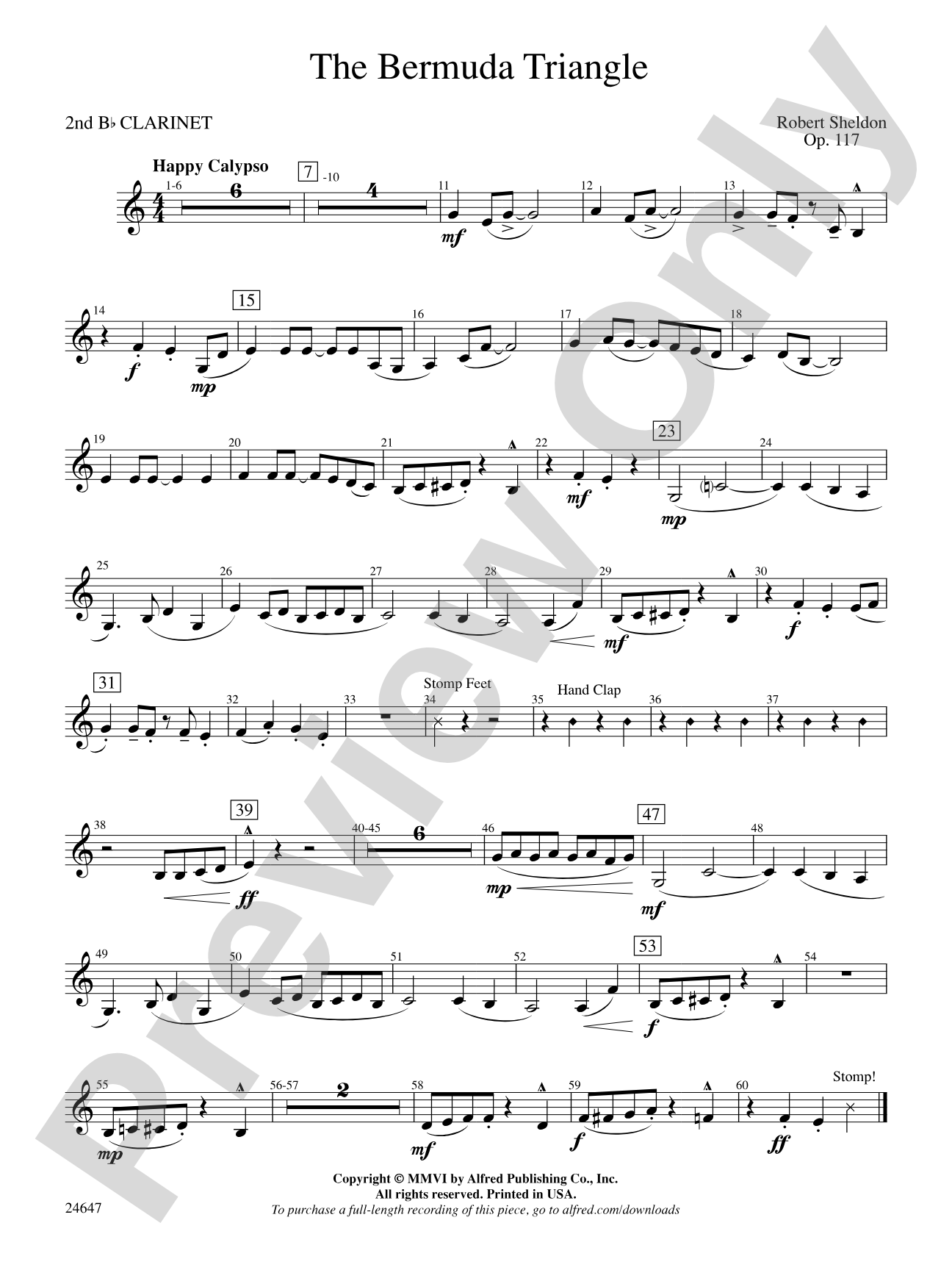 The Bermuda Triangle: 2nd B-flat Clarinet