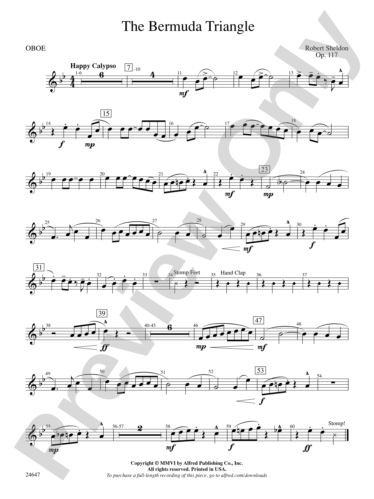 The Bermuda Triangle: Oboe