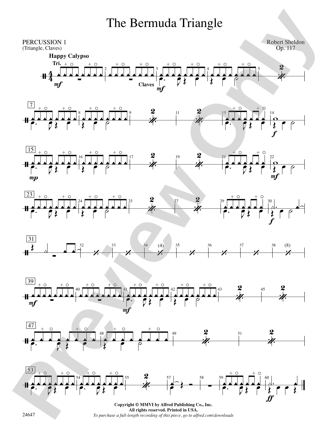 The Bermuda Triangle: 1st Percussion