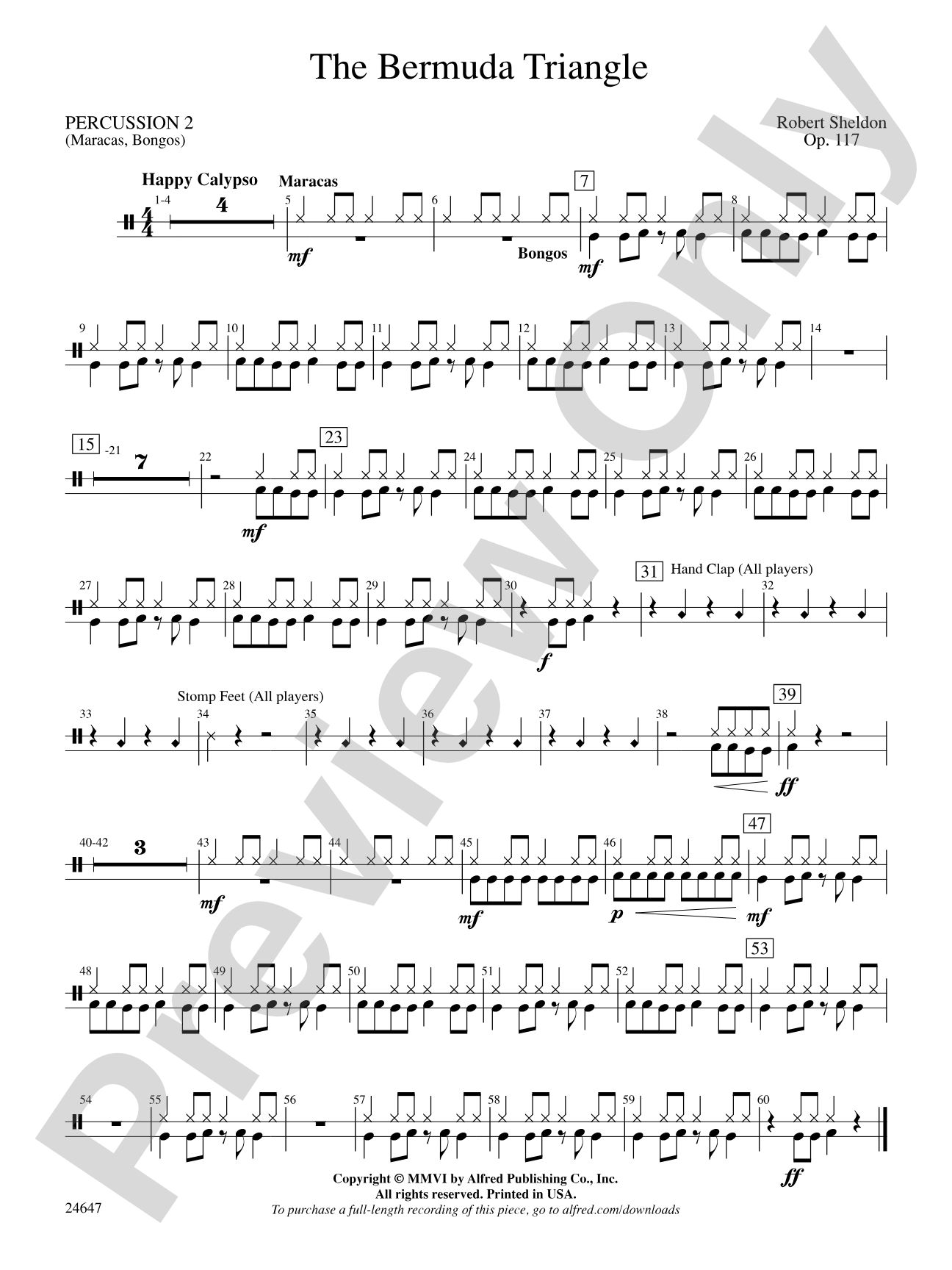 The Bermuda Triangle: 2nd Percussion