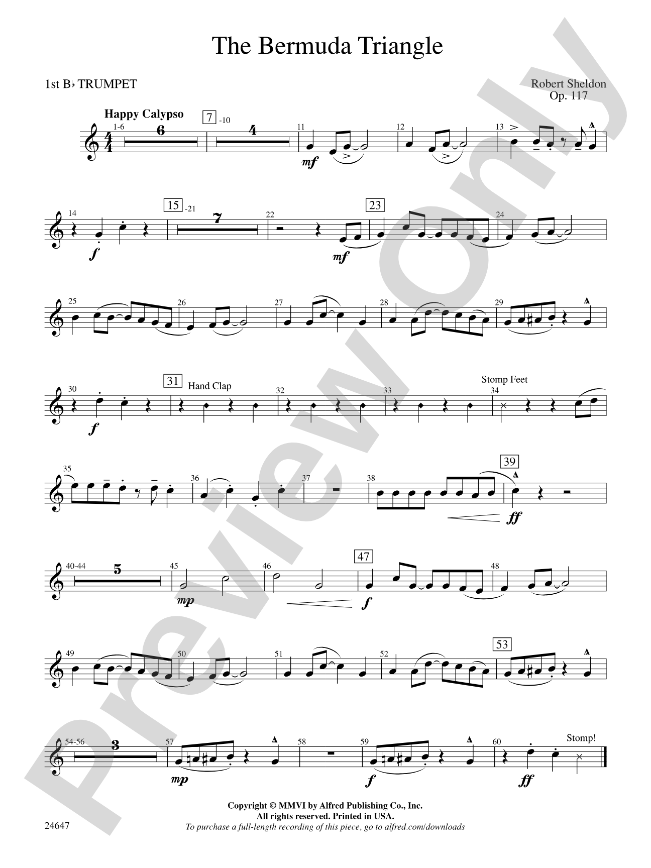 The Bermuda Triangle: 1st B-flat Trumpet