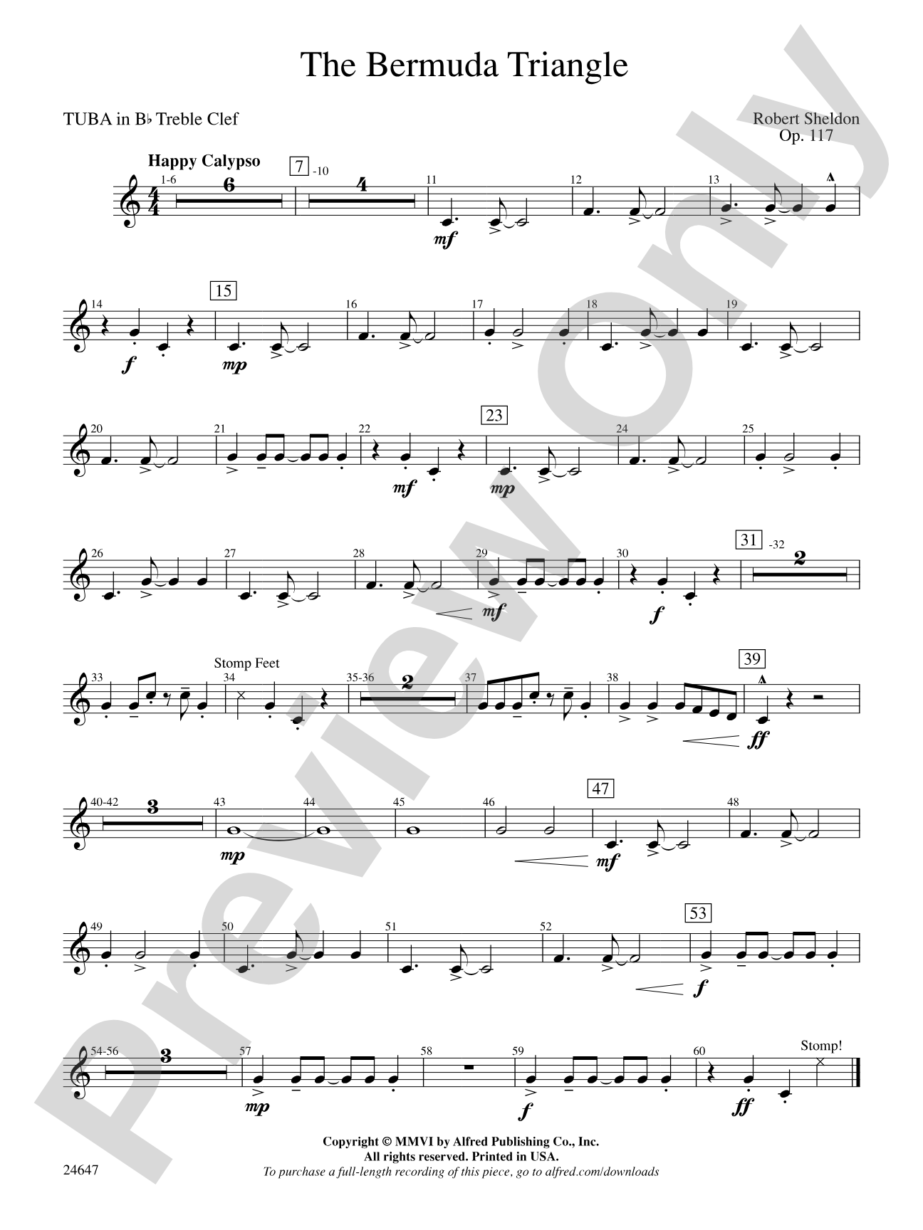 The Bermuda Triangle: (wp) B-flat Tuba T.C.