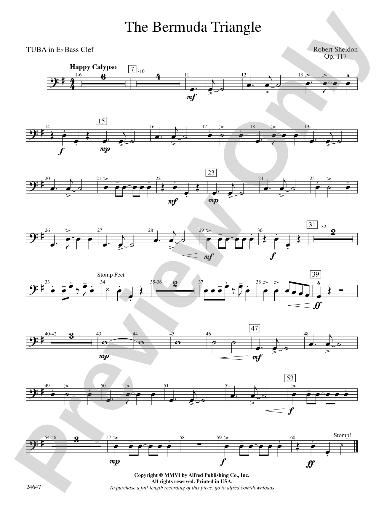 The Bermuda Triangle: (wp) E-flat Tuba B.C.
