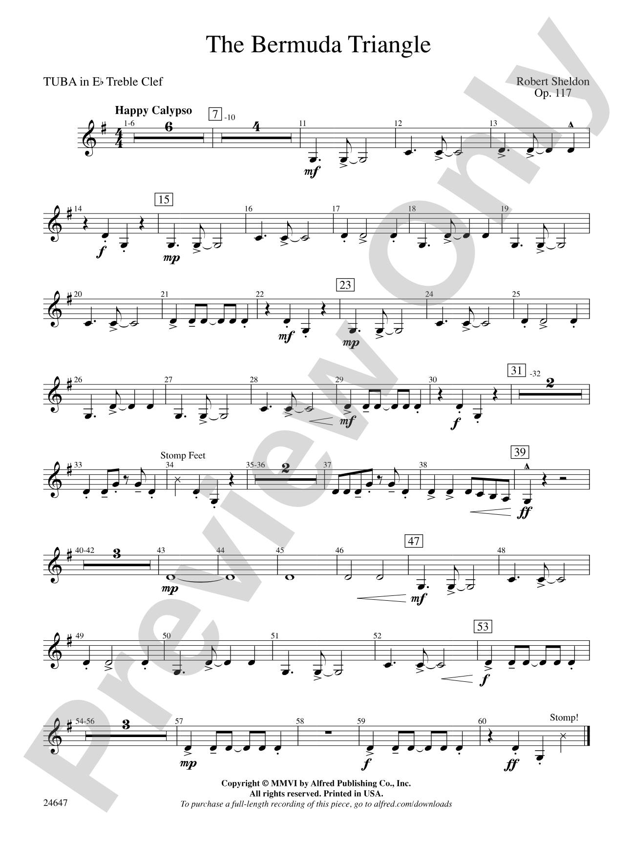 The Bermuda Triangle: (wp) E-flat Tuba T.C.