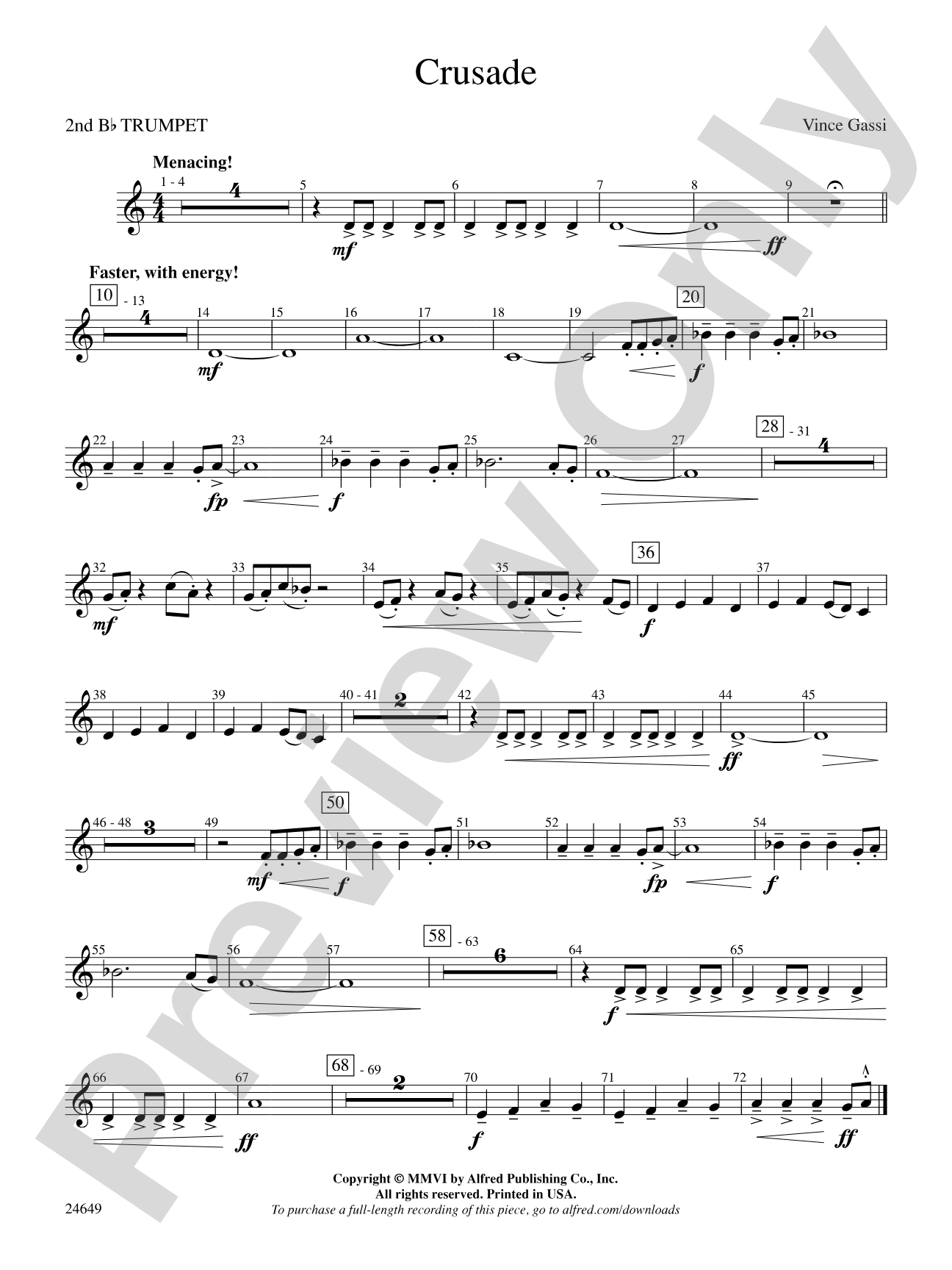 Crusade: 2nd B-flat Trumpet