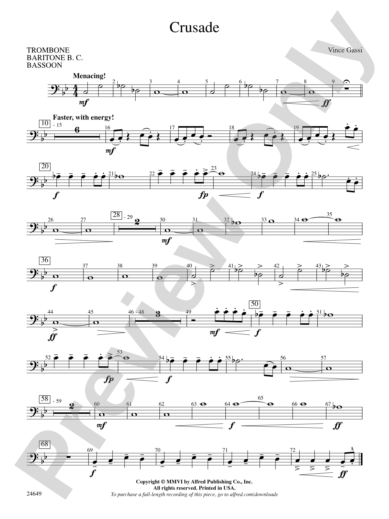 Crusade: 1st Trombone