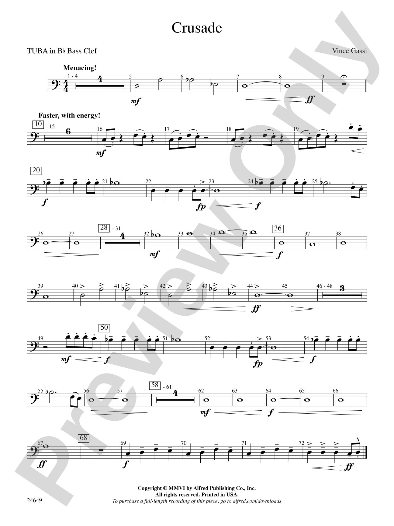 Crusade: (wp) B-flat Tuba B.C.