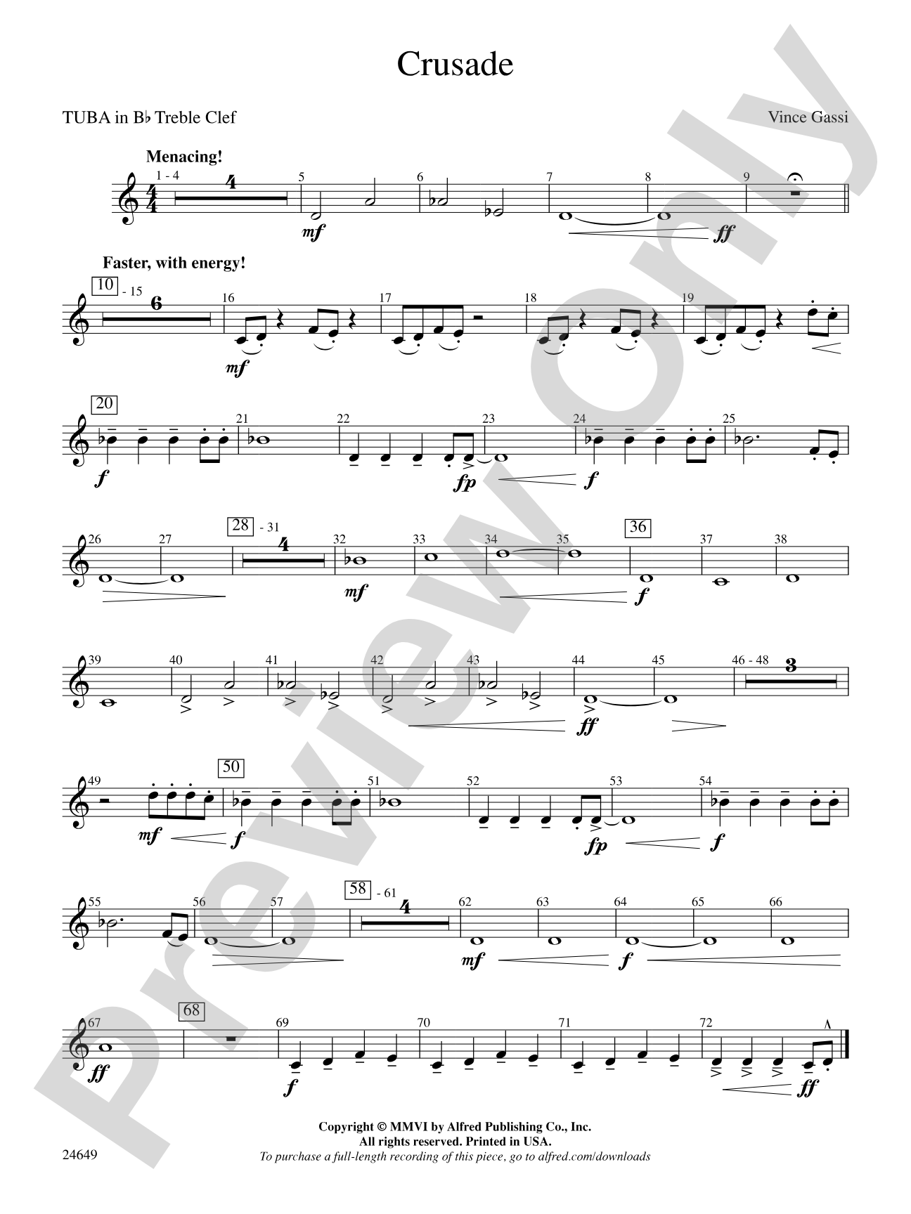 Crusade: (wp) B-flat Tuba T.C.