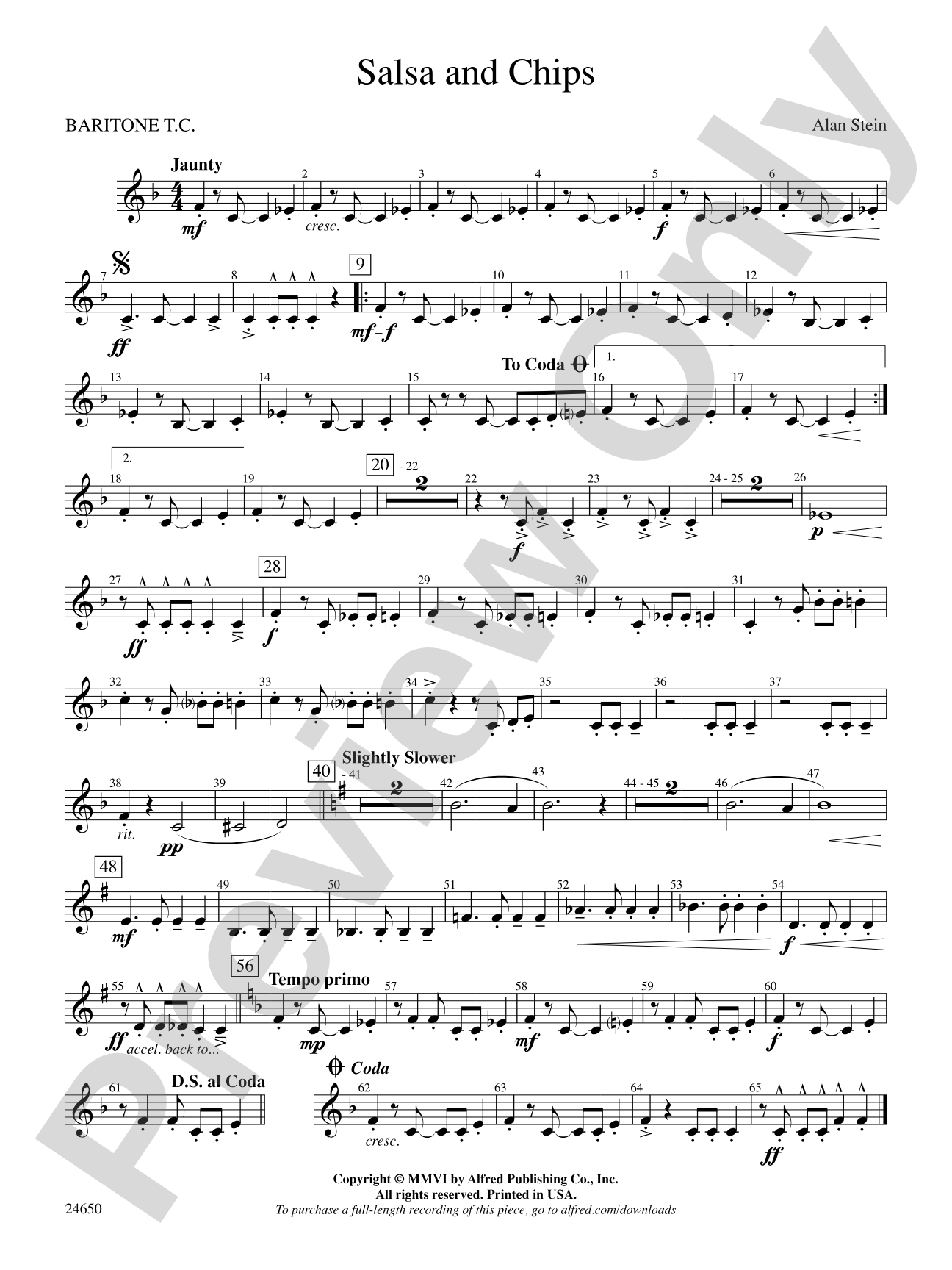 Salsa and Chips: Baritone T.C.