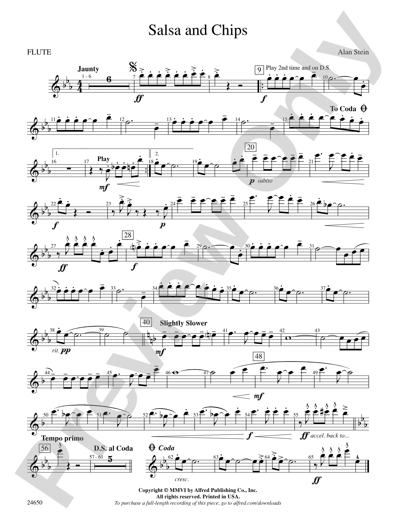 Salsa and Chips: Flute