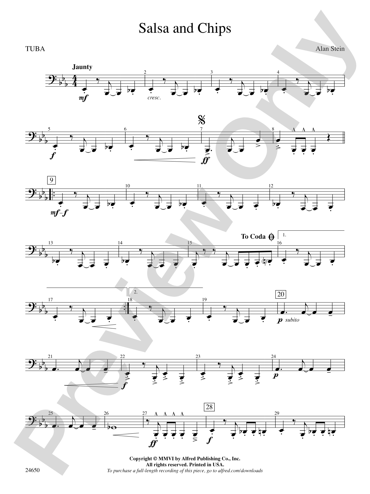 Salsa and Chips: Tuba