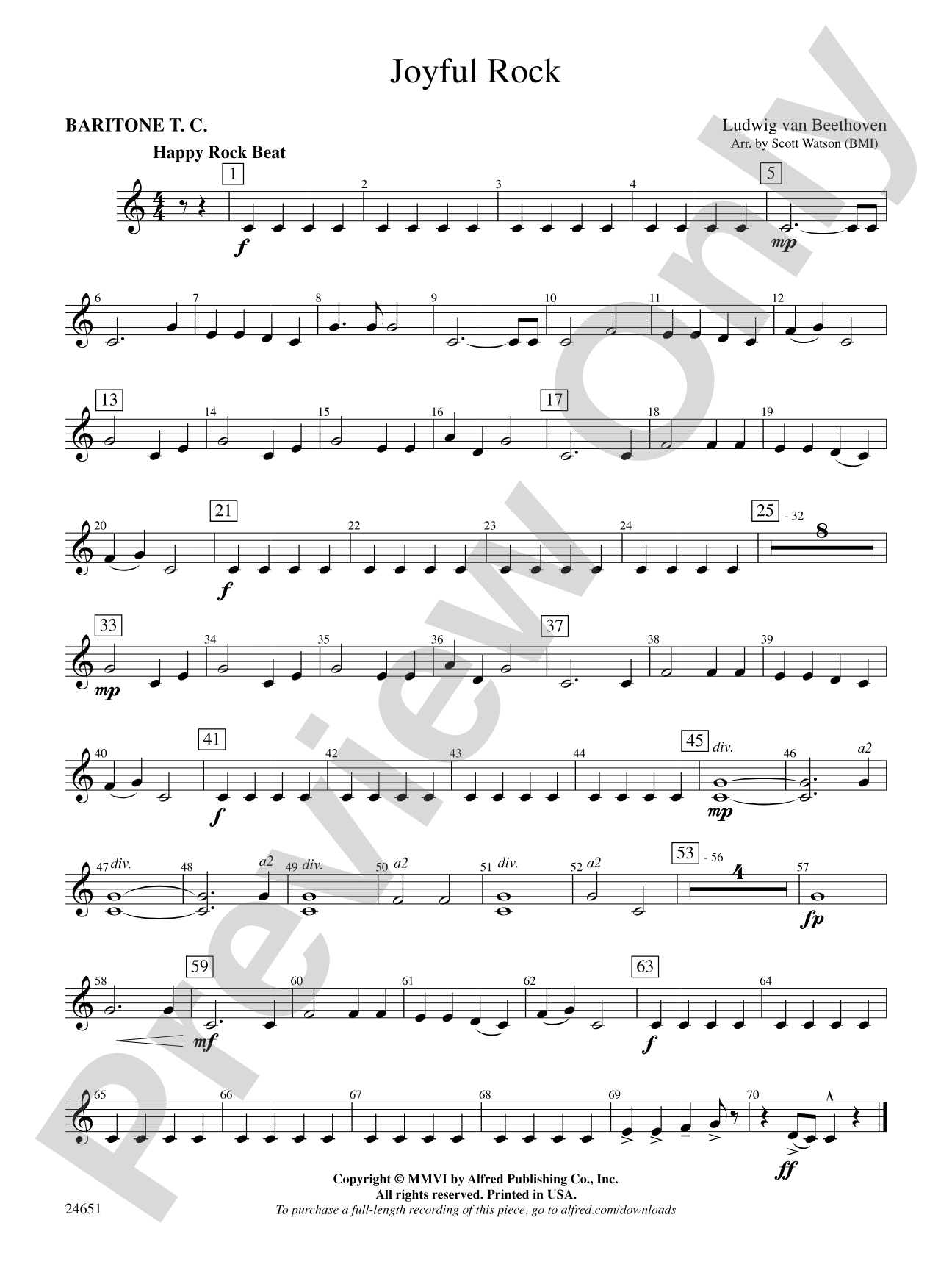 Joyful Rock: Baritone T.C.