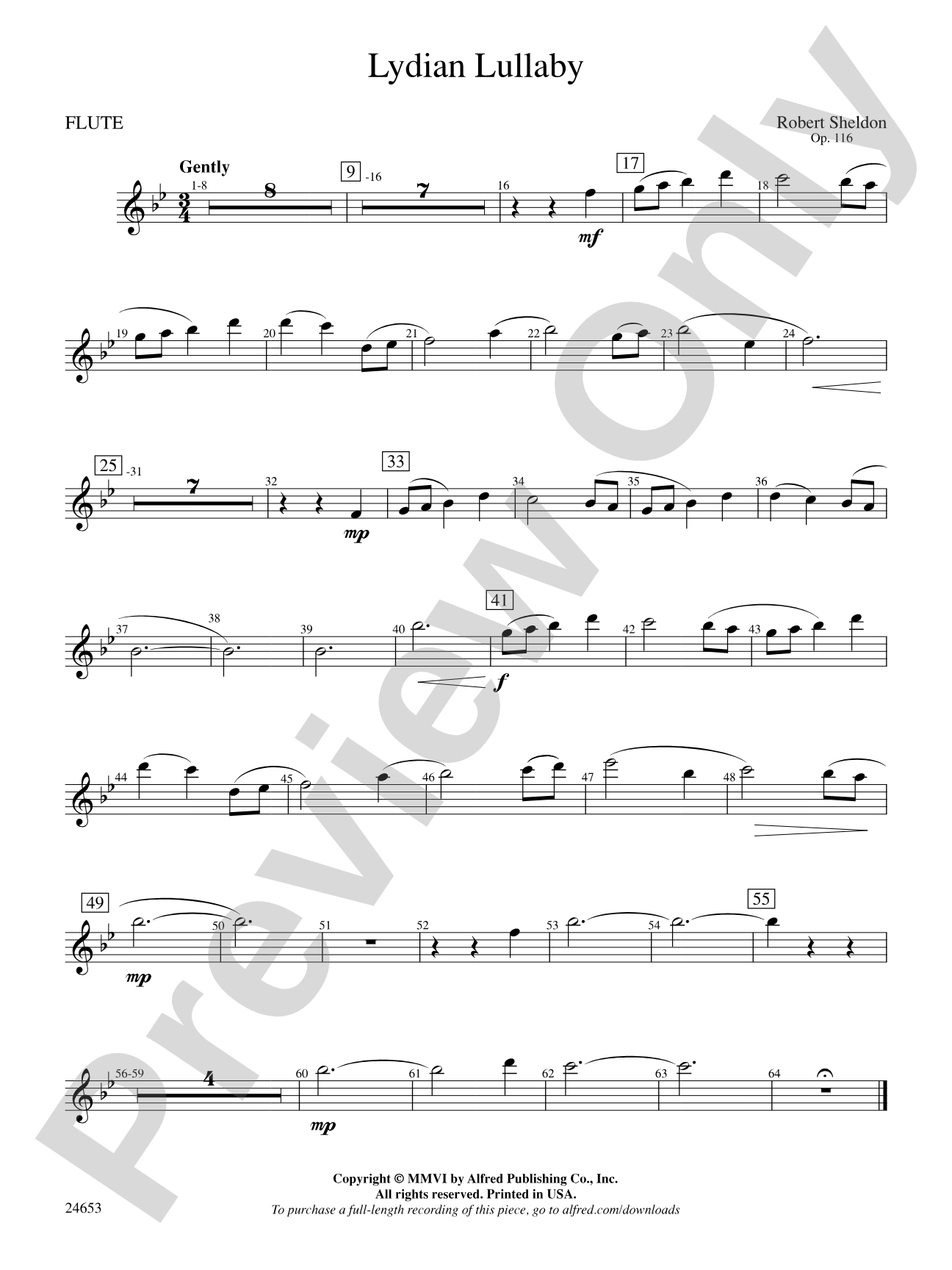 Lydian Lullaby: Flute