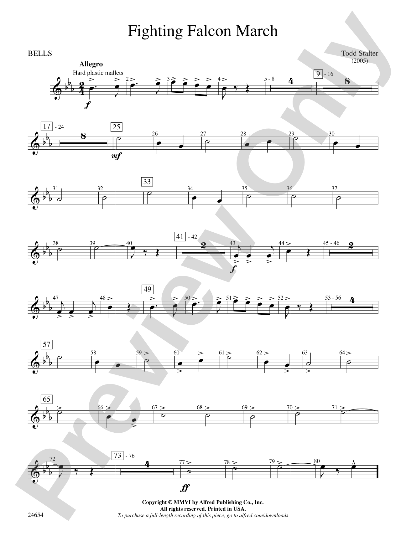 Fighting Falcon March: Bells