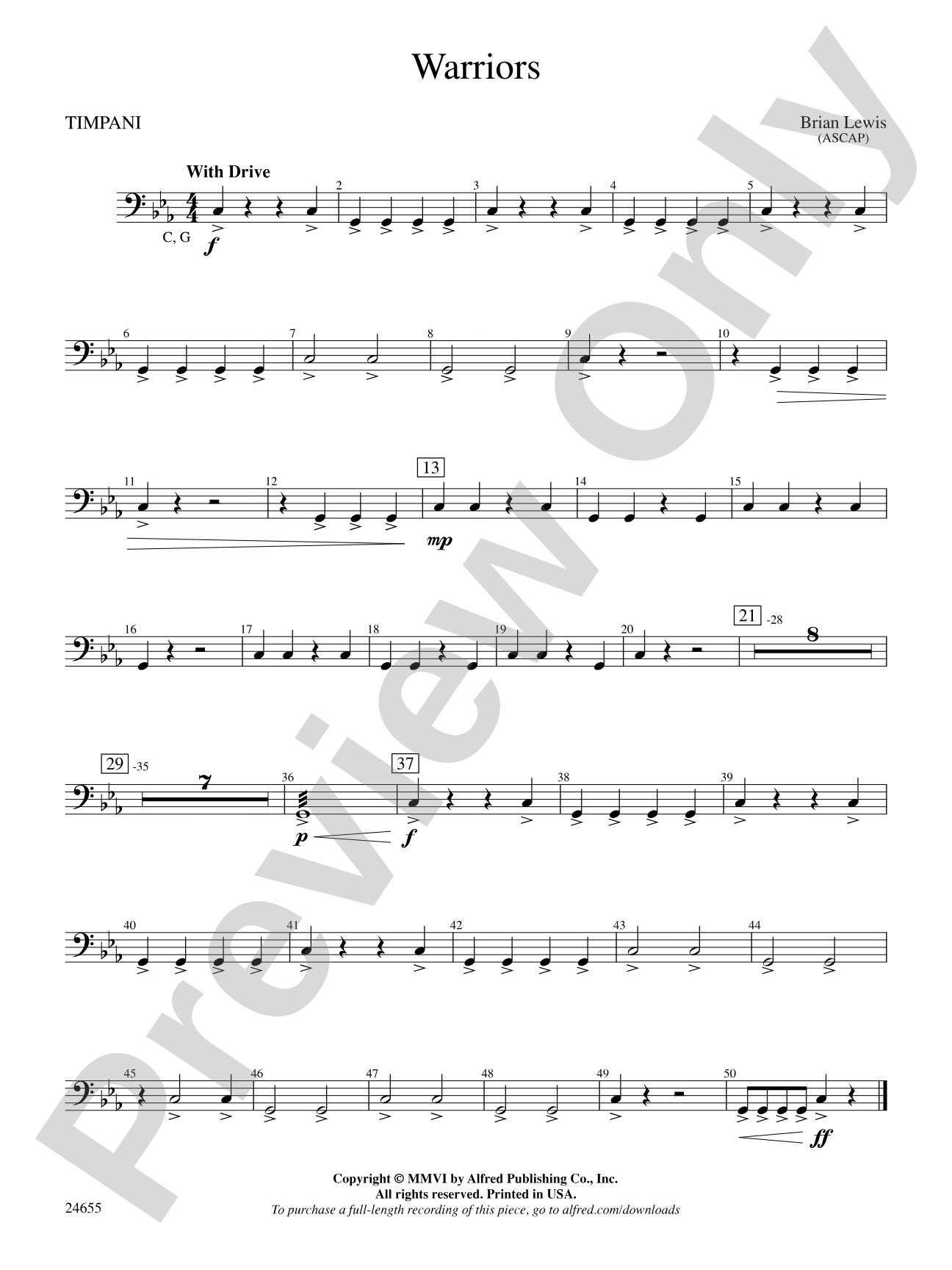 Warriors: Timpani