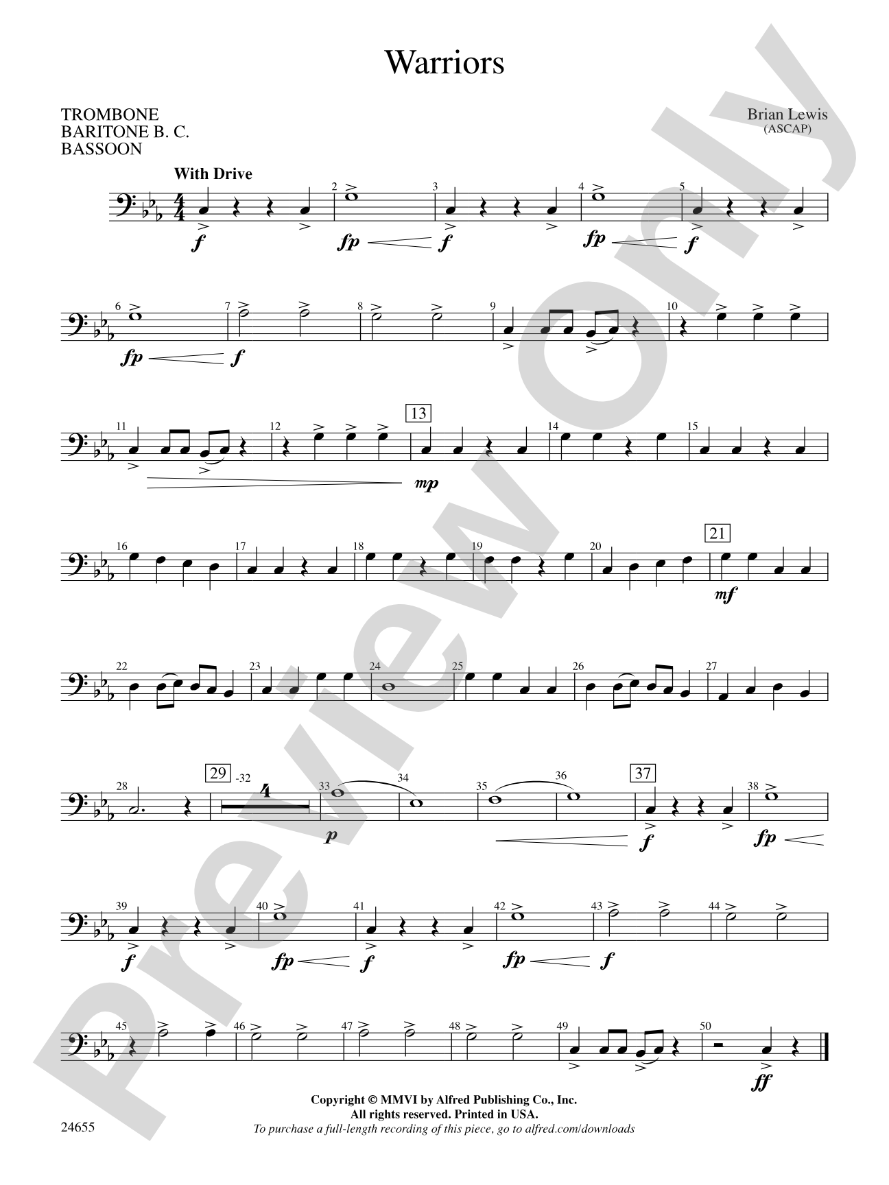 Warriors: 1st Trombone