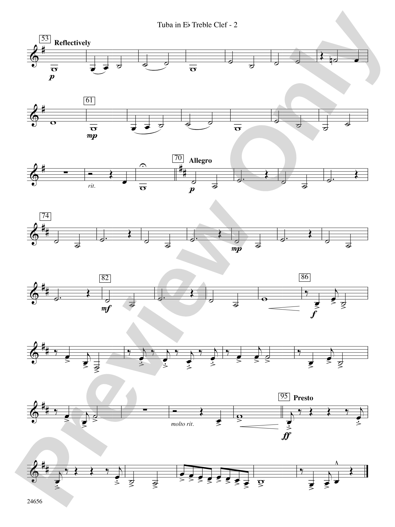 Sketches on a Kentucky Hymn Tune: (wp) E-flat Tuba T.C.