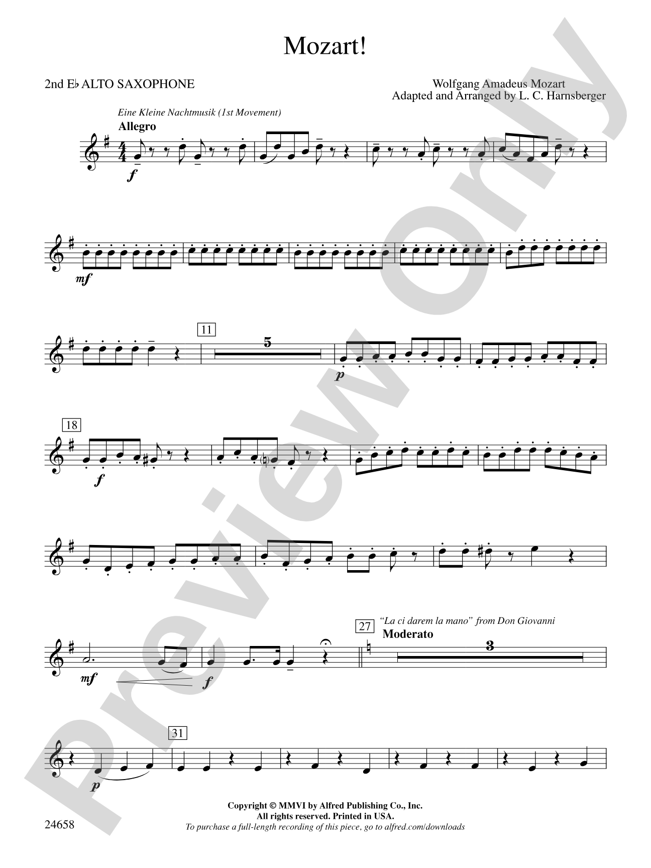 Mozart!: 2nd E-flat Alto Saxophone