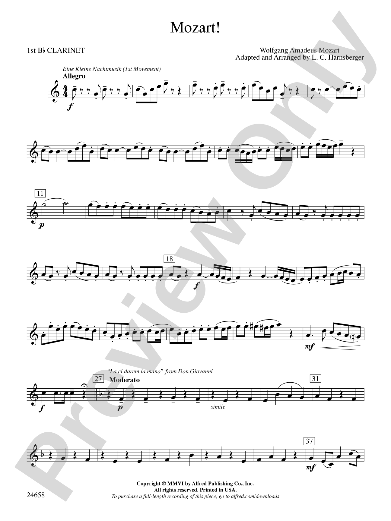Mozart!: 1st B-flat Clarinet