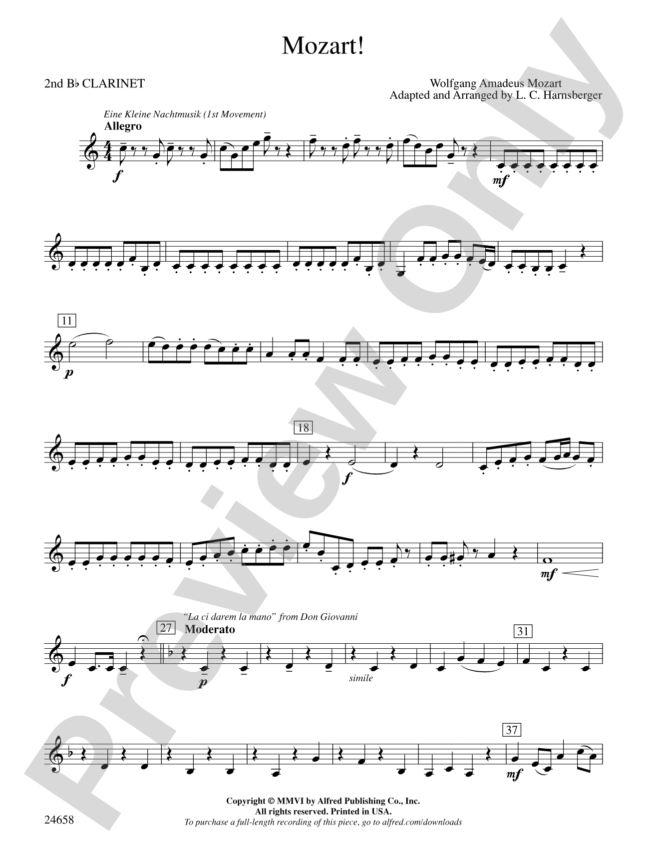 Mozart!: 2nd B-flat Clarinet