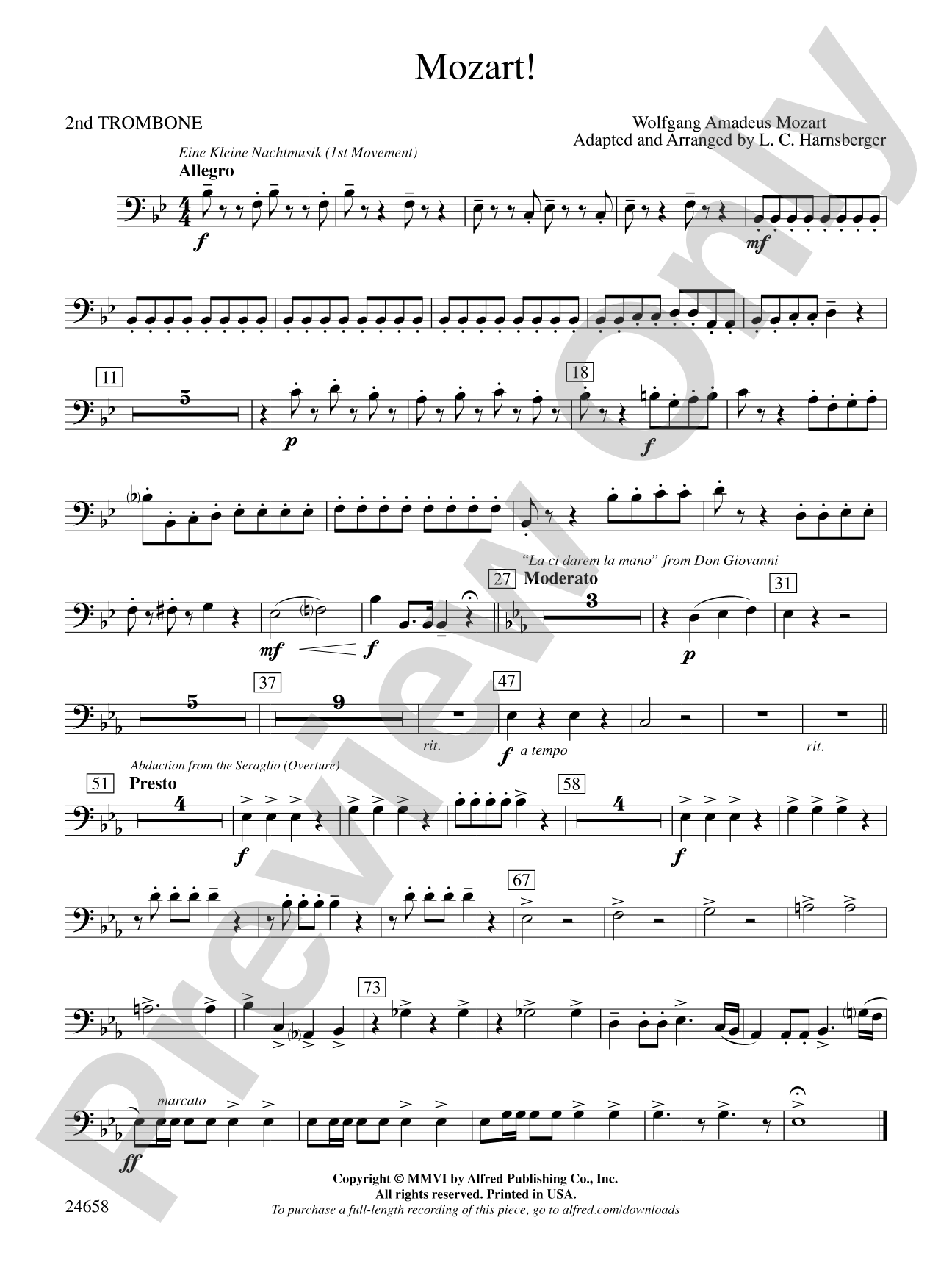 Mozart!: 2nd Trombone