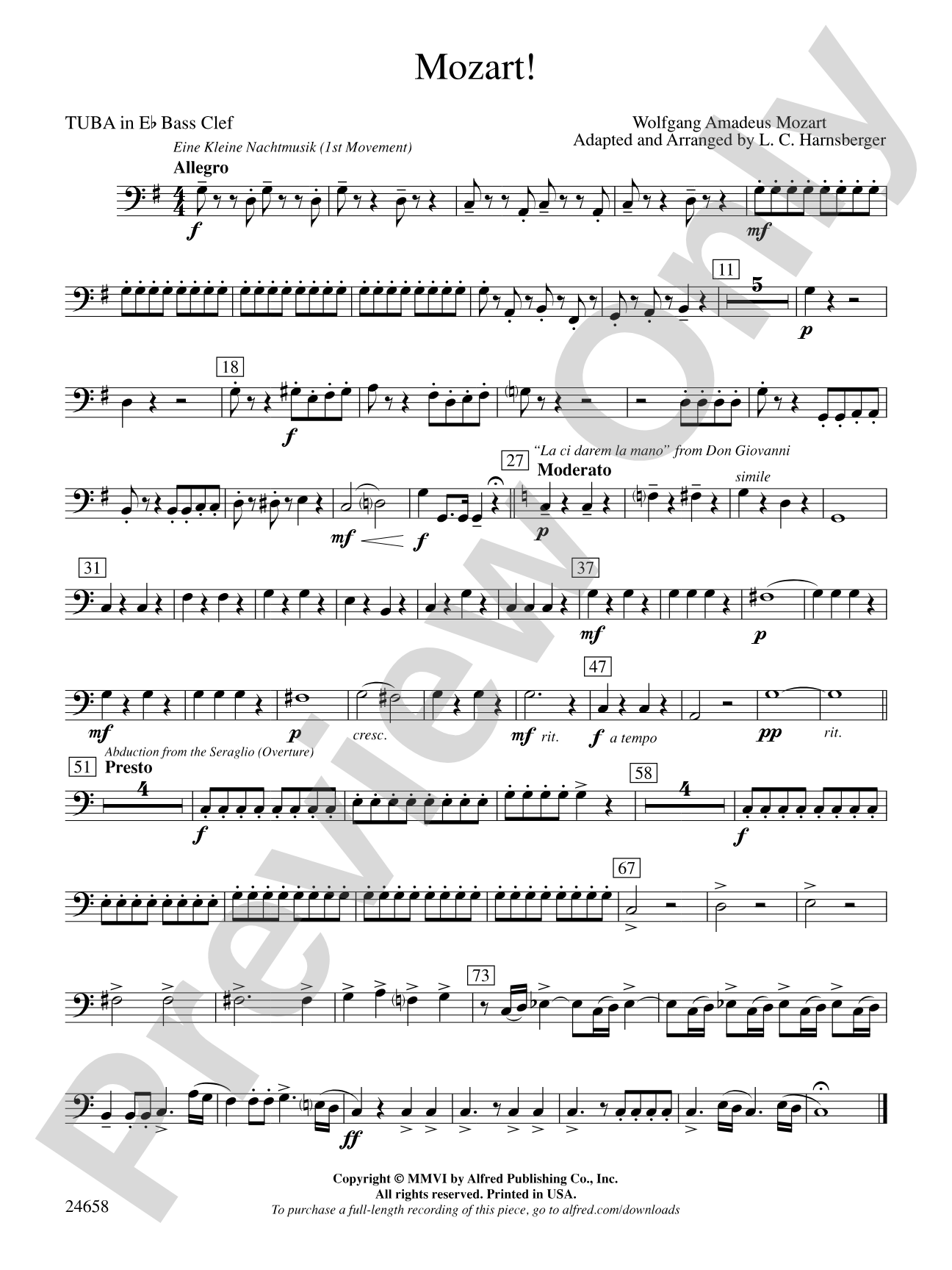 Mozart!: (wp) E-flat Tuba B.C.