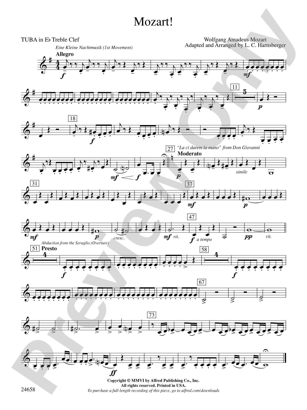 Mozart!: (wp) E-flat Tuba T.C.
