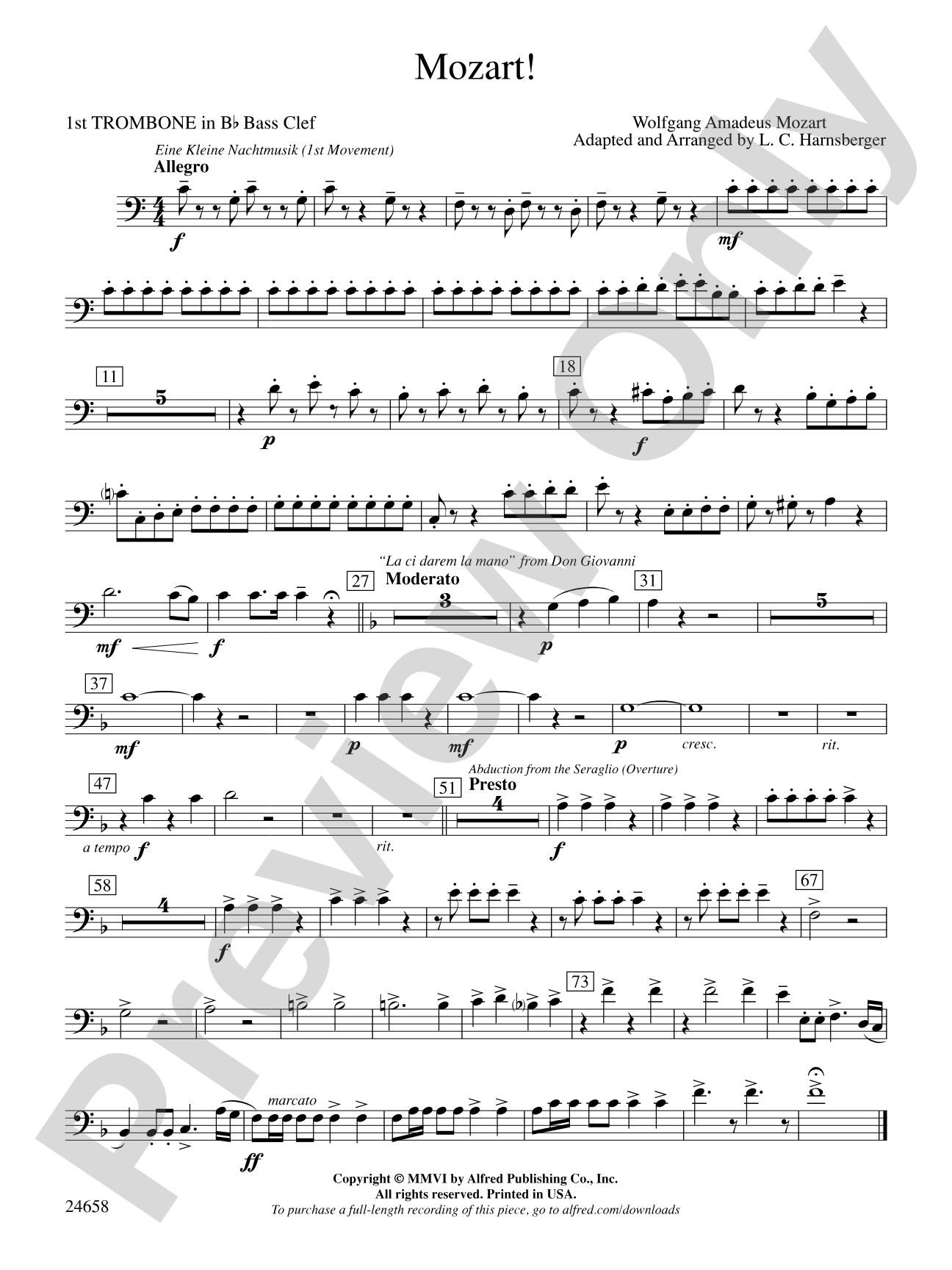 Mozart!: (wp) 1st B-flat Trombone B.C.