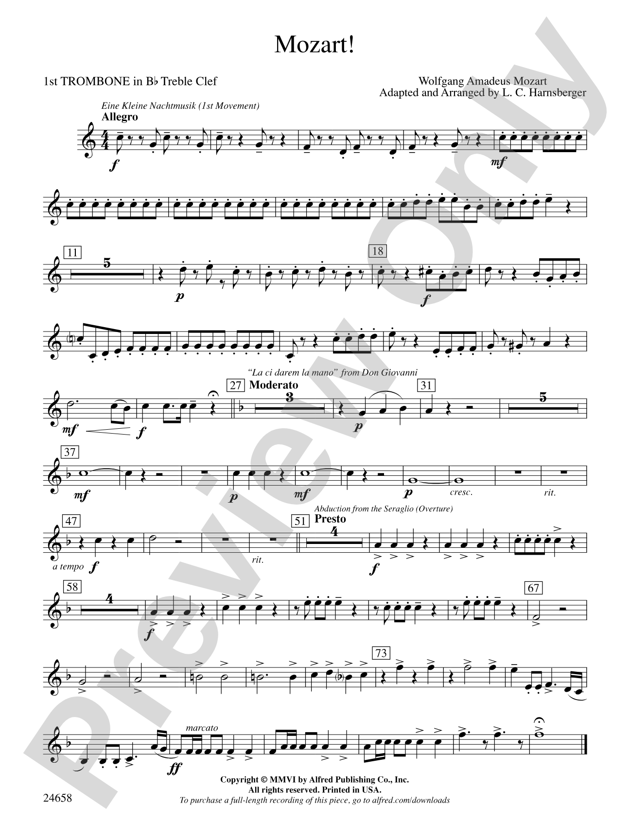 Mozart!: (wp) 1st B-flat Trombone T.C.