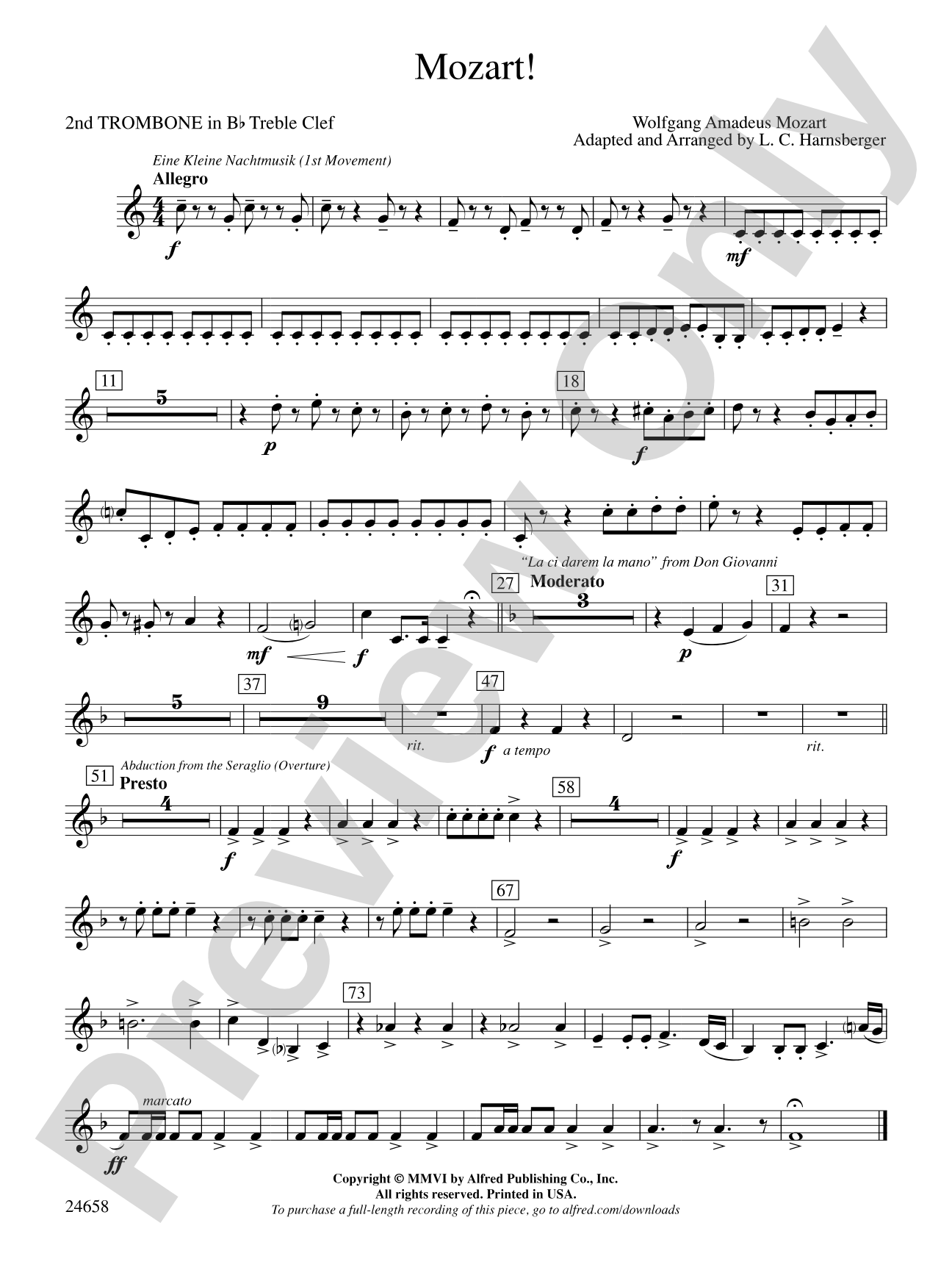 Mozart!: (wp) 2nd B-flat Trombone T.C.
