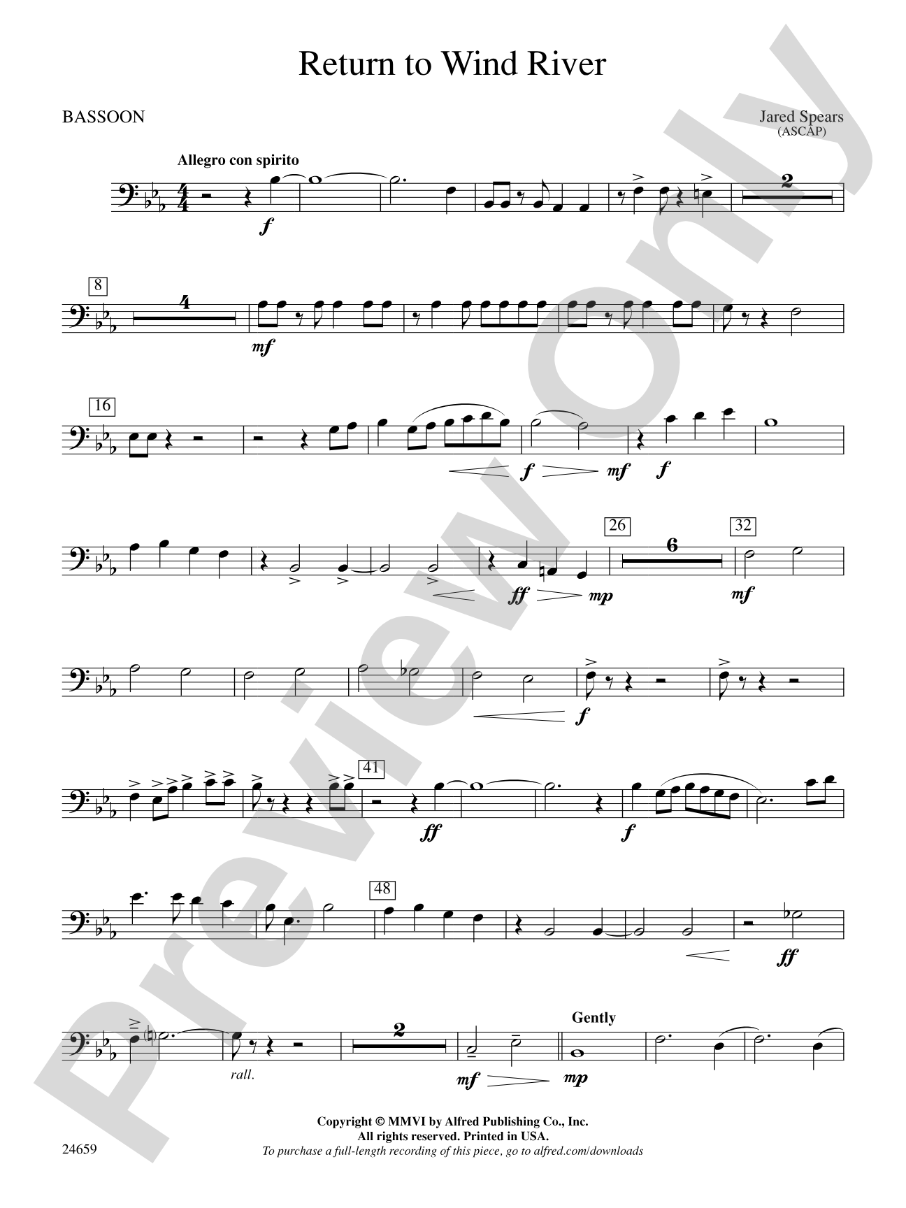 Return to Wind River: Bassoon