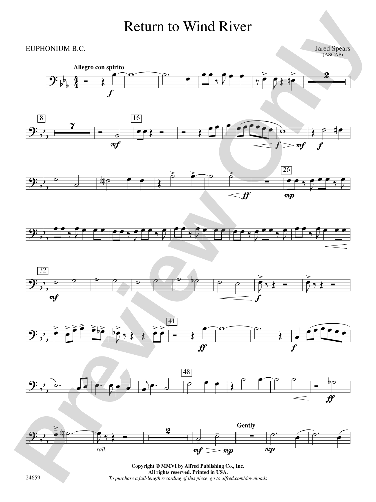 Return to Wind River: Baritone B.C.