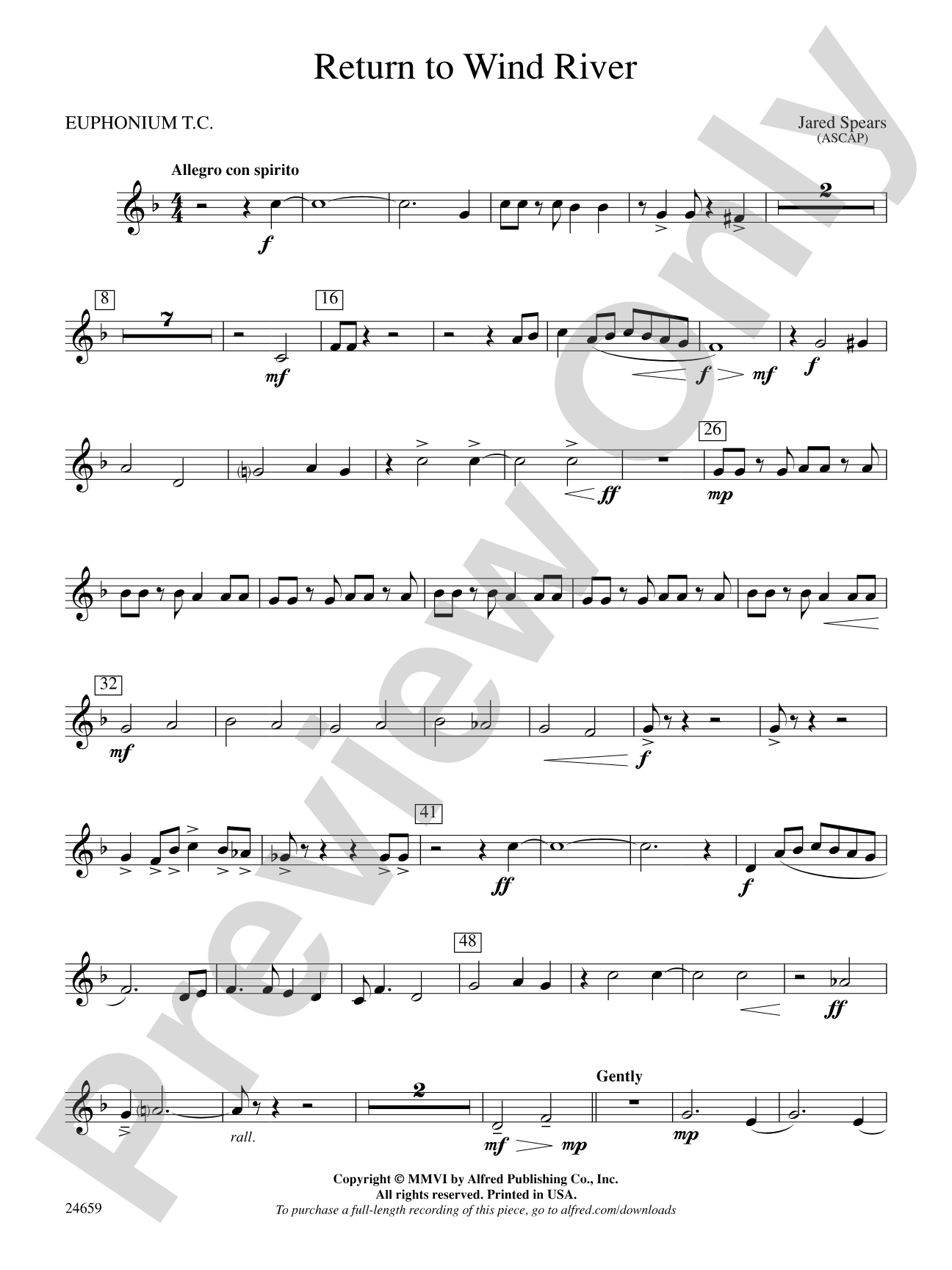 Return to Wind River: Baritone T.C.