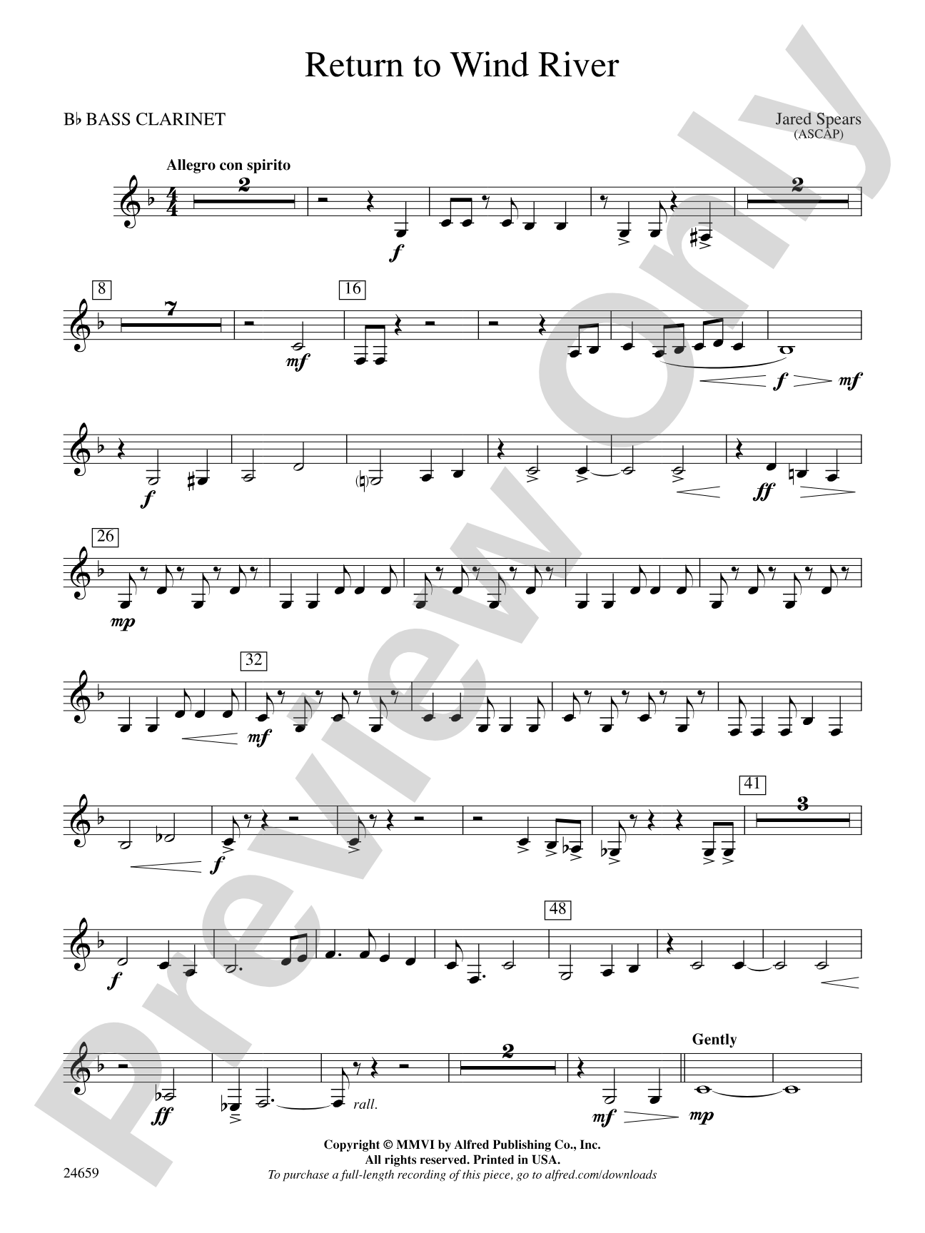 Return to Wind River: B-flat Bass Clarinet
