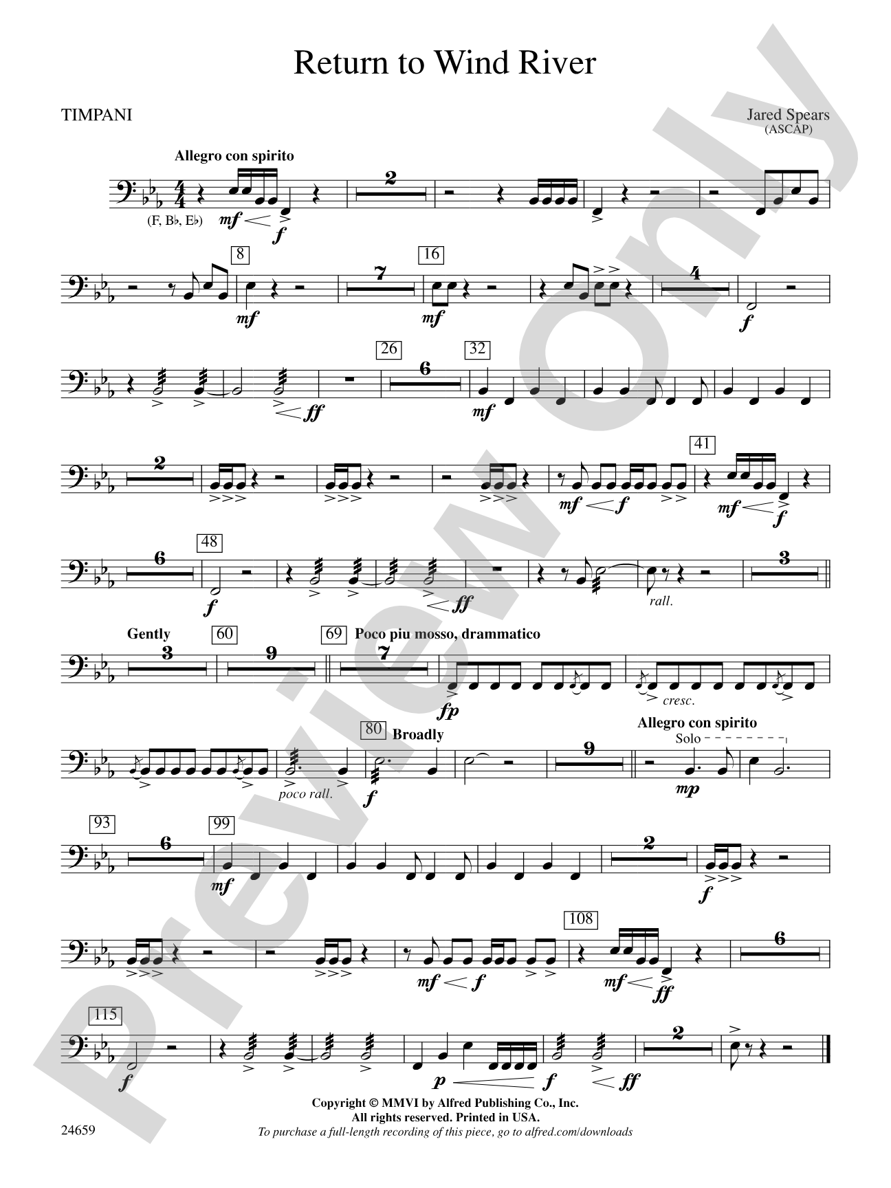 Return to Wind River: Timpani