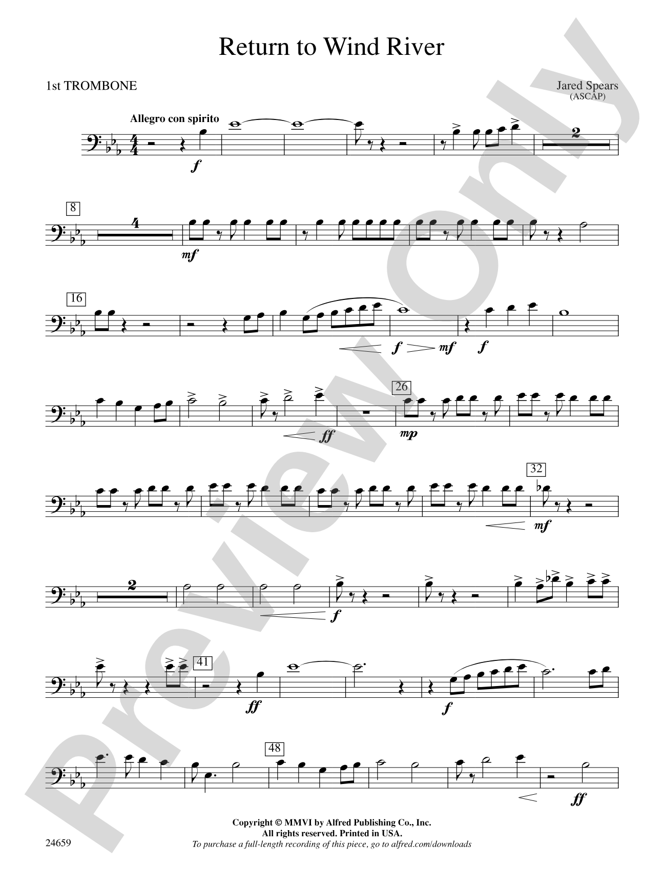 Return to Wind River: 1st Trombone