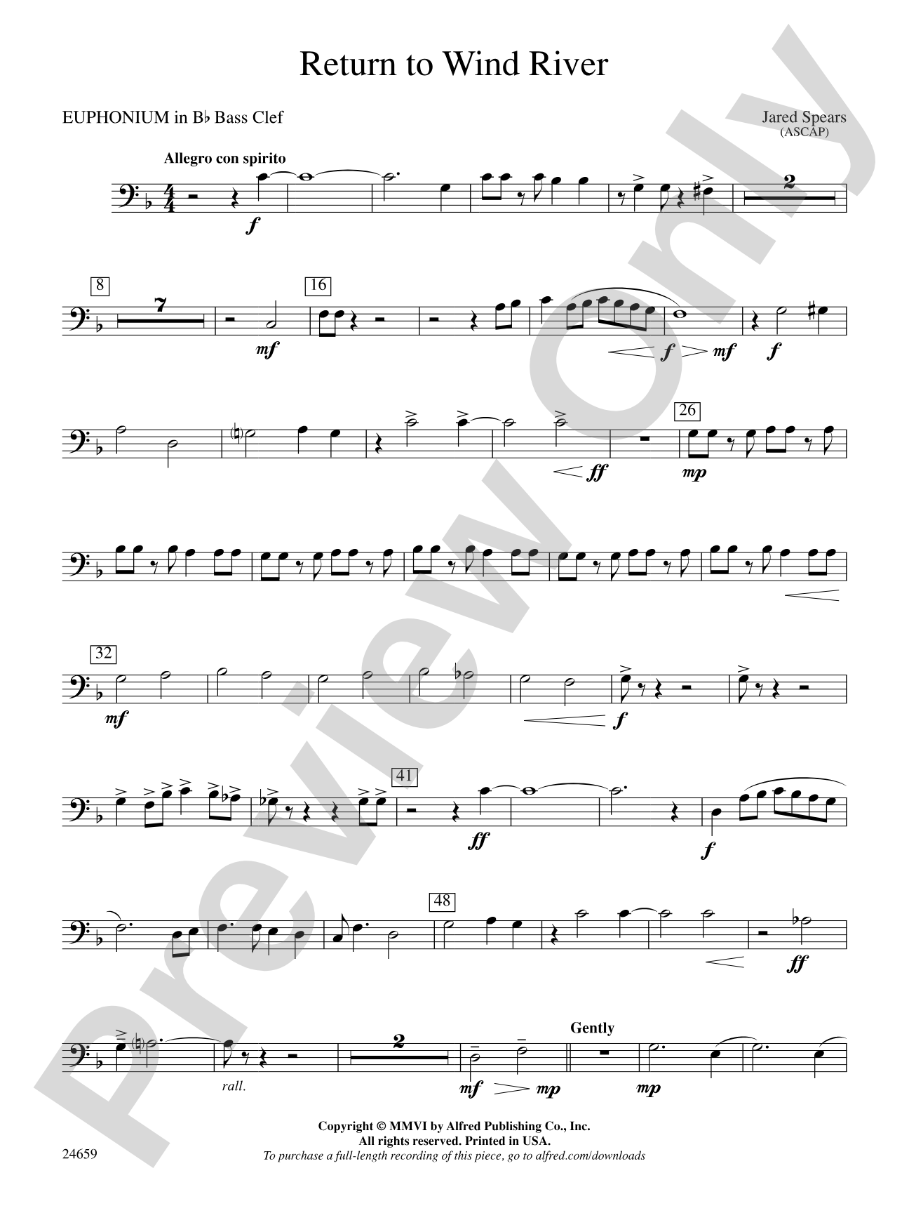 Return to Wind River: (wp) B-flat Baritone B.C.
