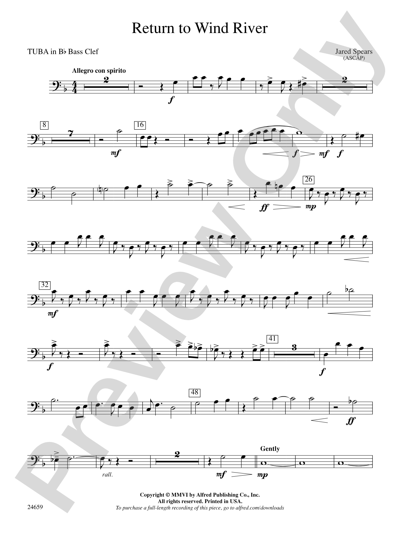 Return to Wind River: (wp) B-flat Tuba B.C.