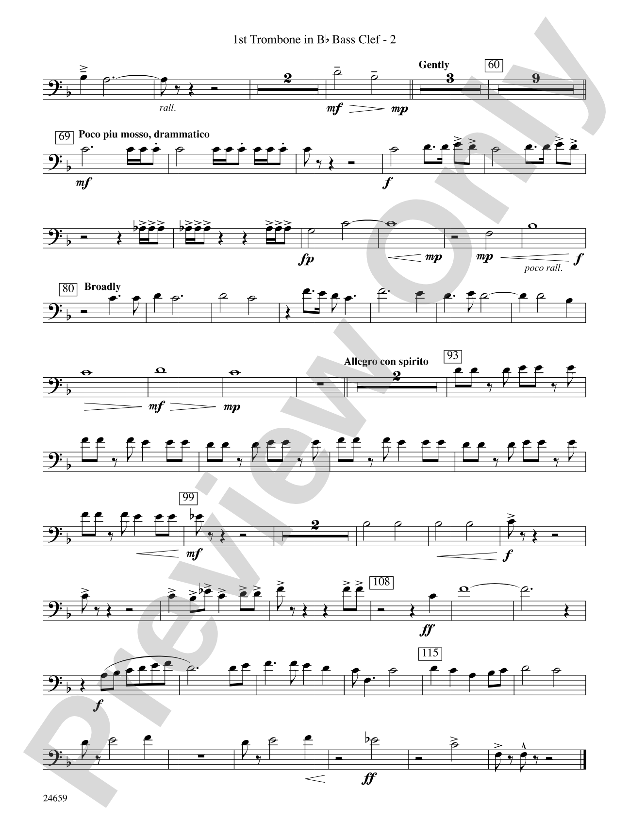 Return to Wind River: (wp) 1st B-flat Trombone B.C.