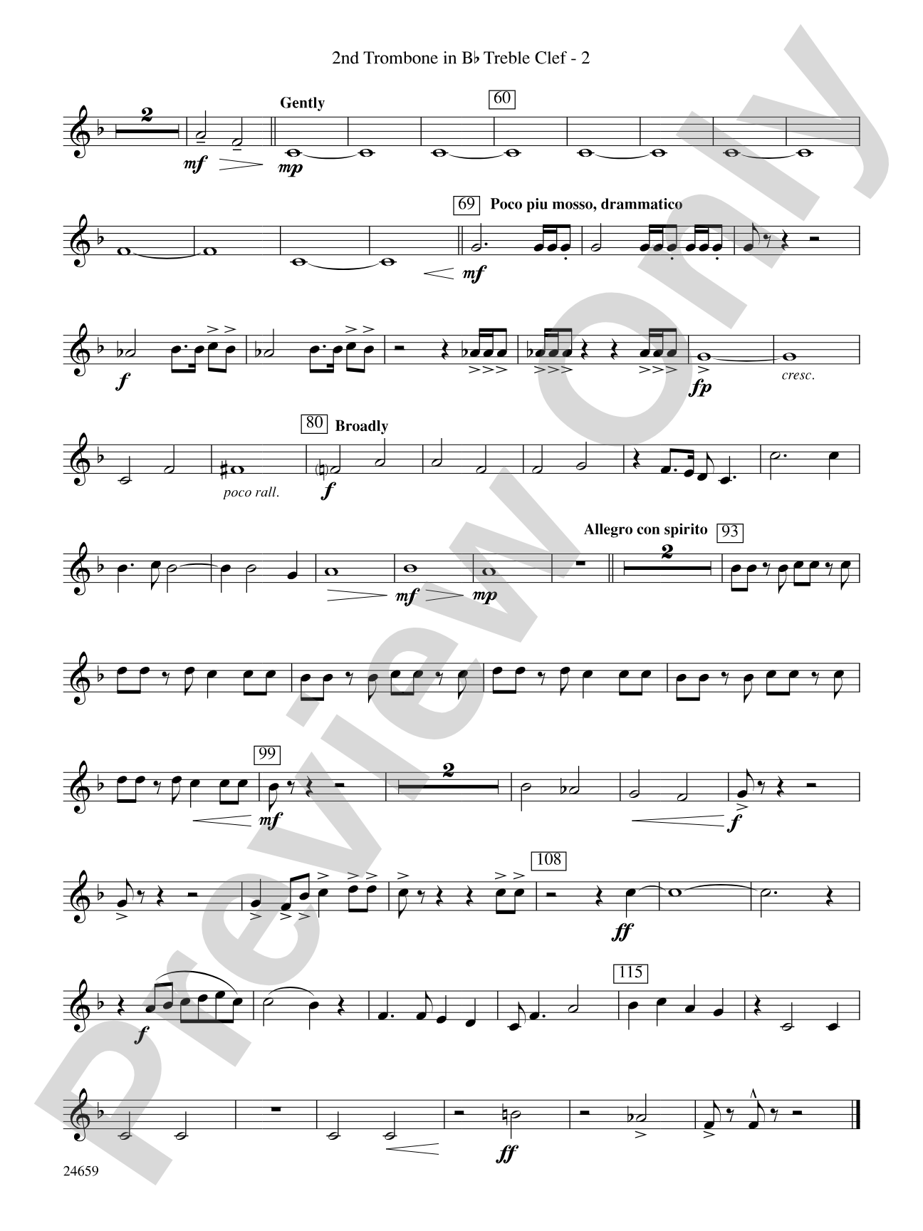 Return to Wind River: (wp) 2nd B-flat Trombone T.C.