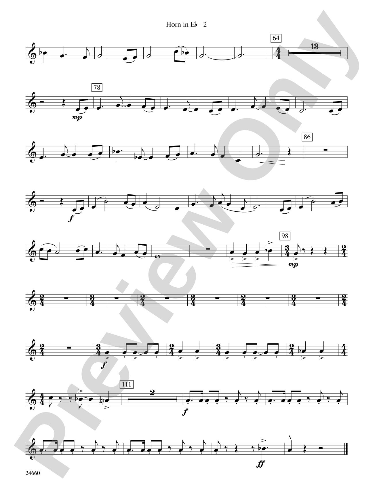 Manassas Junction: (wp) 1st Horn in E-flat