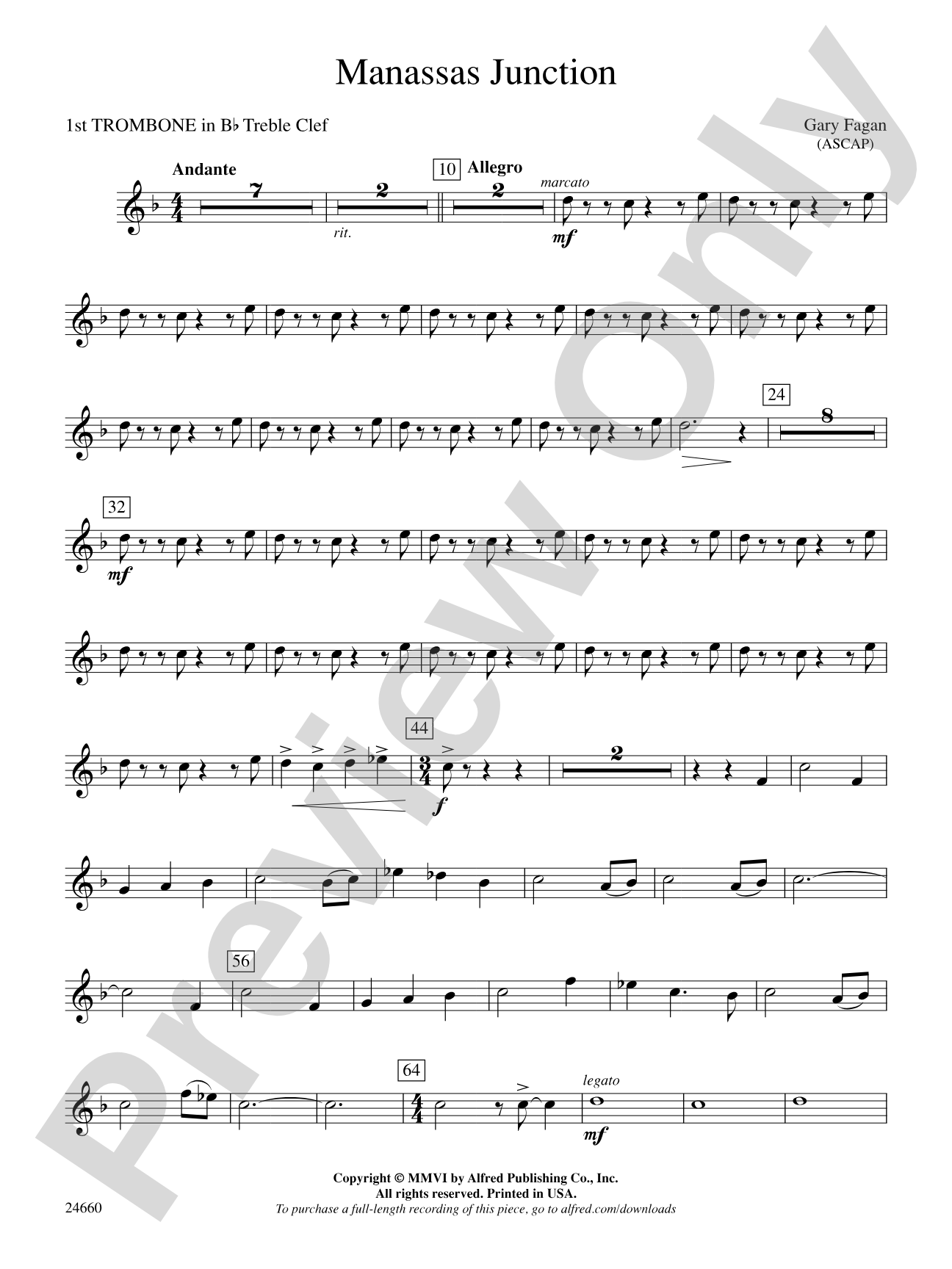 Manassas Junction: (wp) 1st B-flat Trombone T.C.