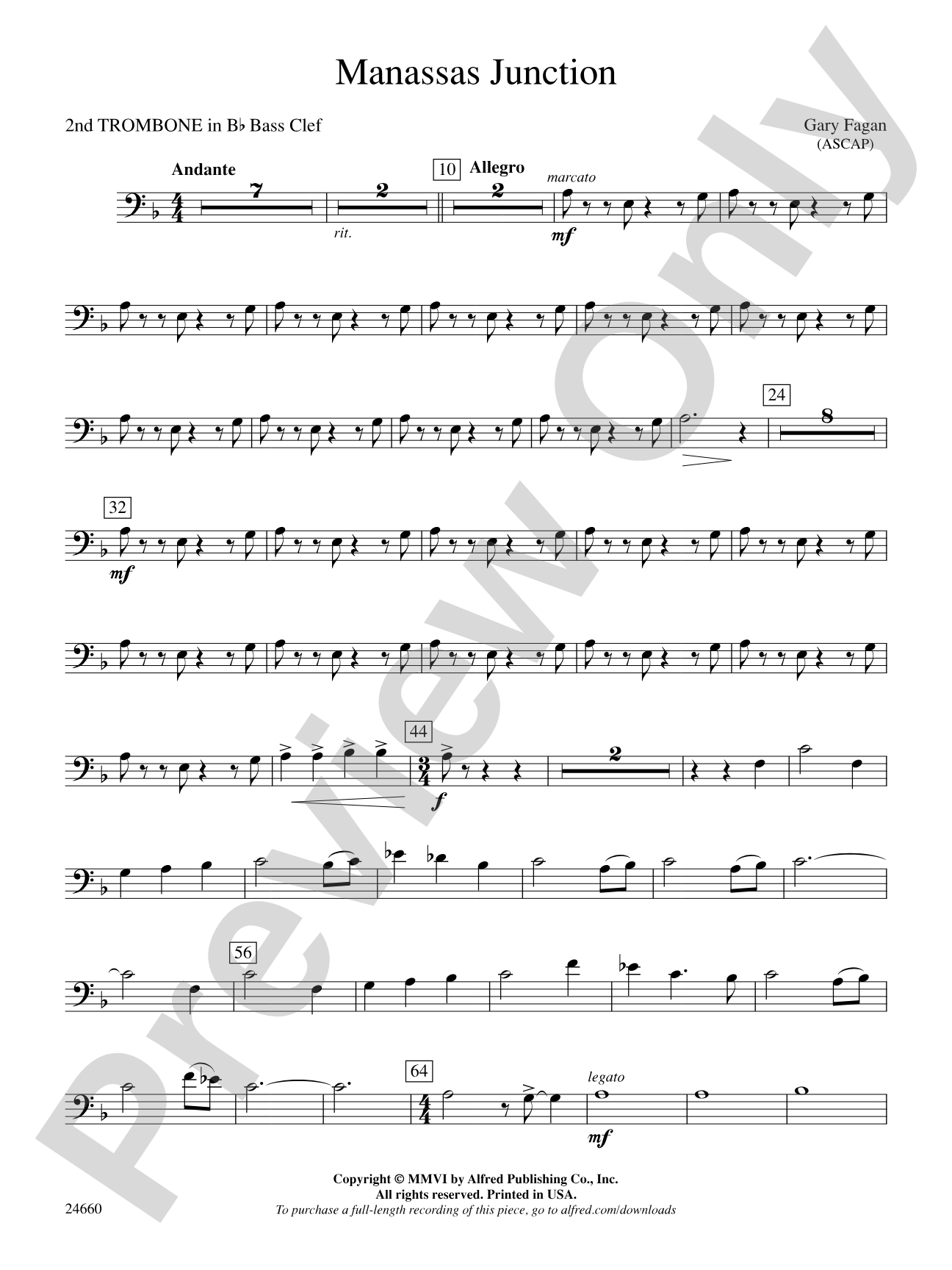 Manassas Junction: (wp) 2nd B-flat Trombone B.C.