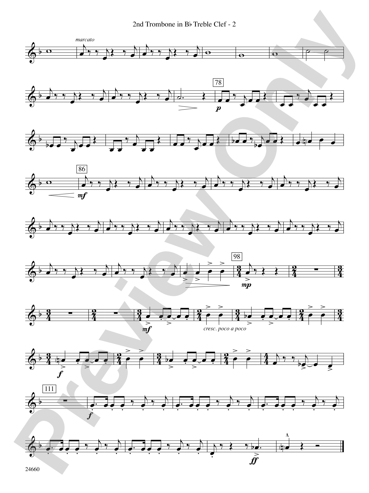 Manassas Junction: (wp) 2nd B-flat Trombone T.C.
