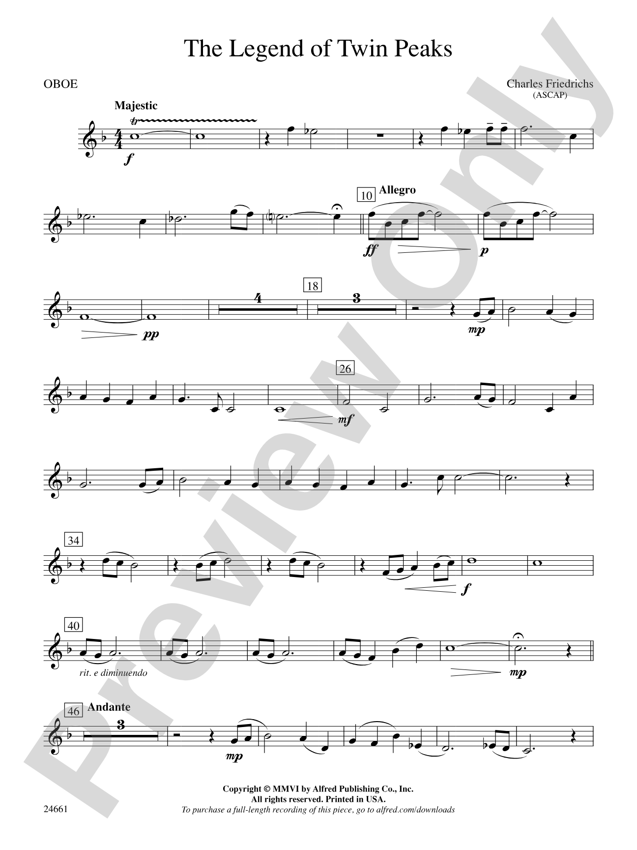 The Legend of Twin Peaks: Oboe