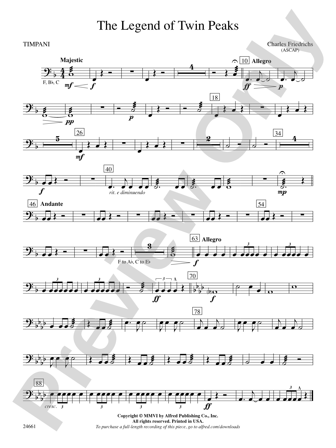 The Legend of Twin Peaks: Timpani