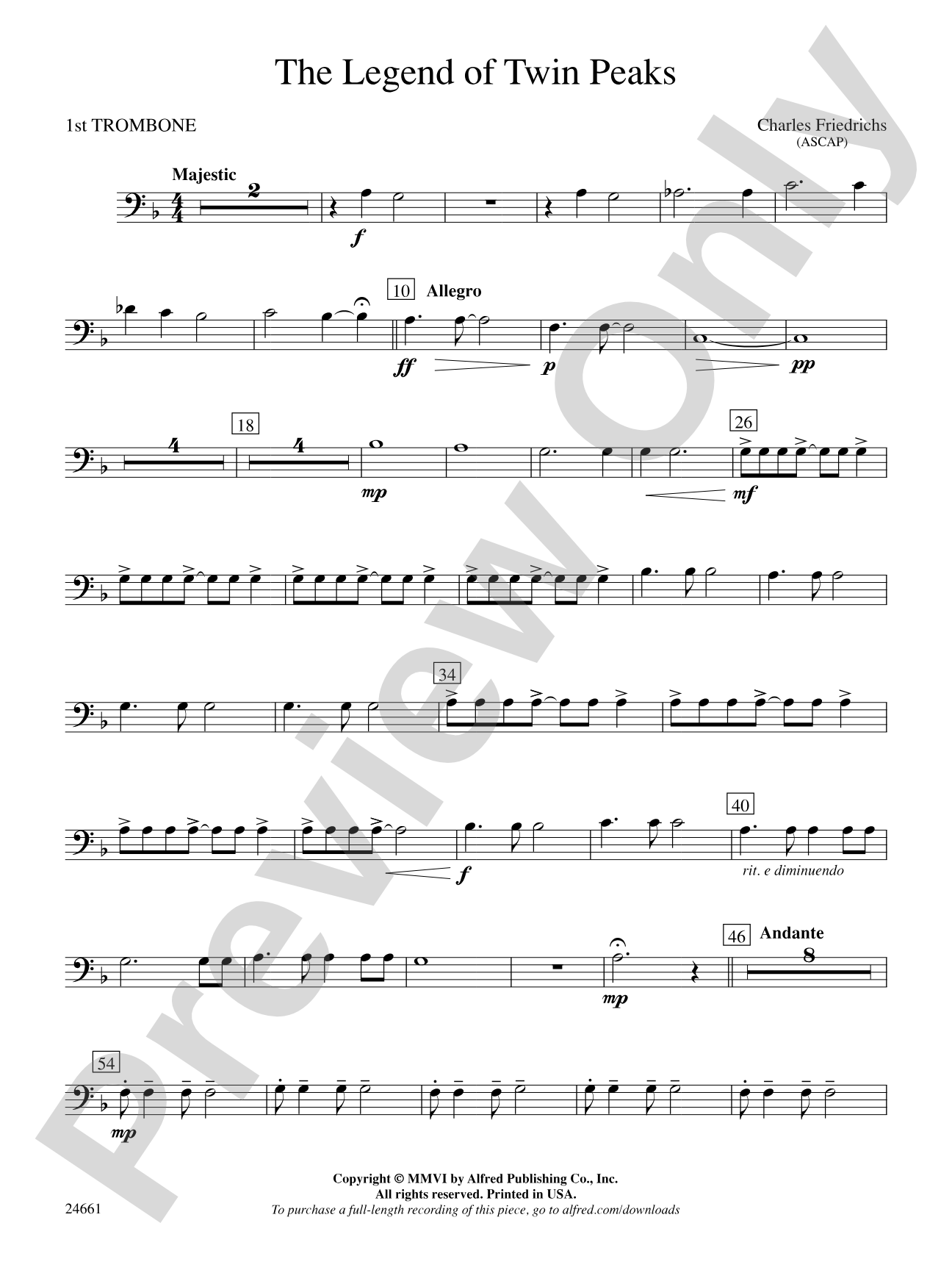 The Legend of Twin Peaks: 1st Trombone